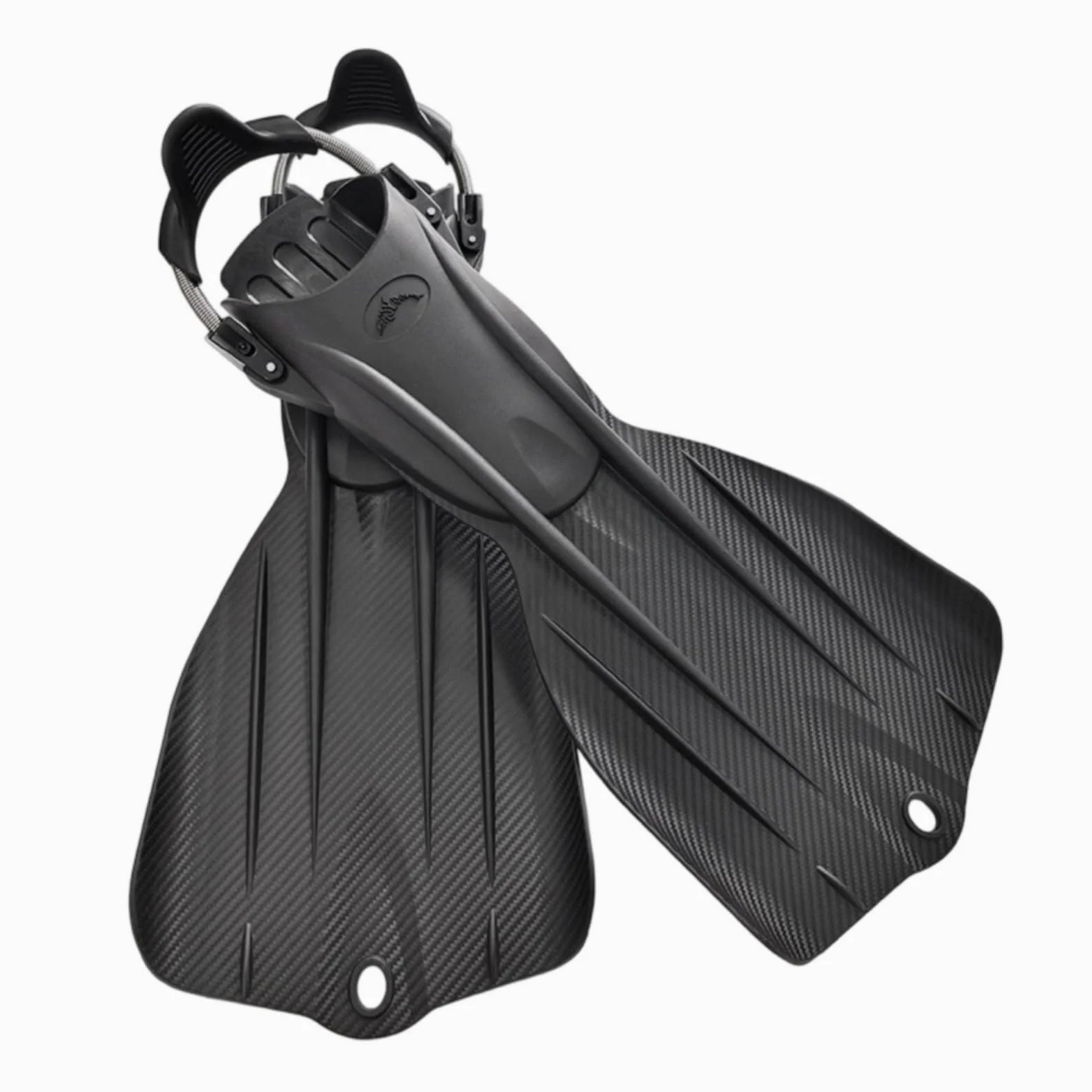 Aletas de Buceo Profesionales con Largas Aletas Equipamiento con Pala Aerodinámica y Orificios de Drenaje para Control y Eficiencia de TPE y TPU