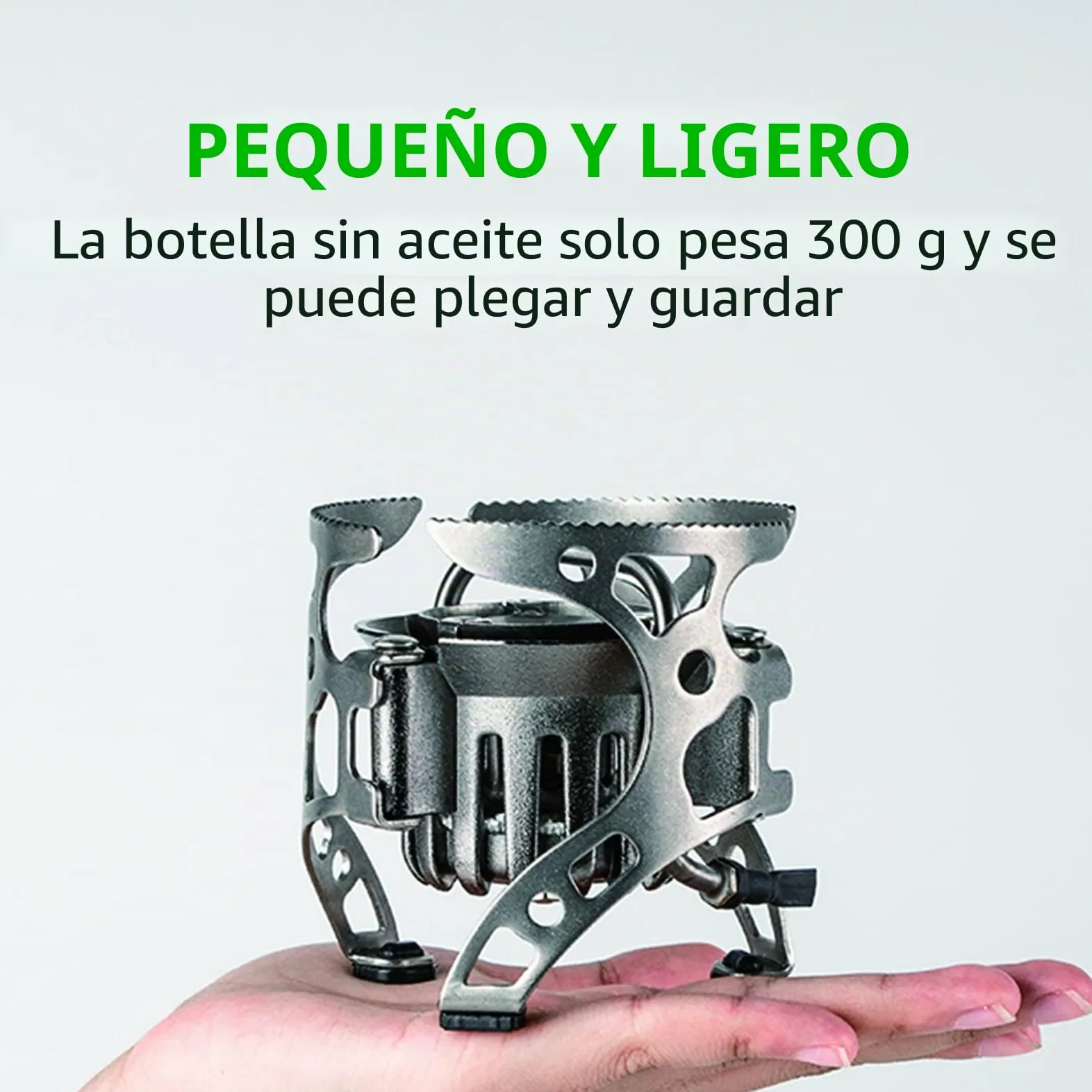 BRS-8 - Cocina de exterior multicombustible - Estufa de queroseno portátil con quemadores de gas plegables para acampar y cocinar picnic