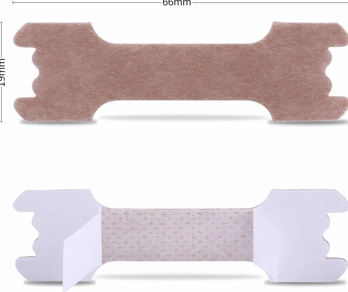 Incutex Tiras Nasales 100 Unidades Parches Antirronquidos Tamaño L 66x19mm Beige