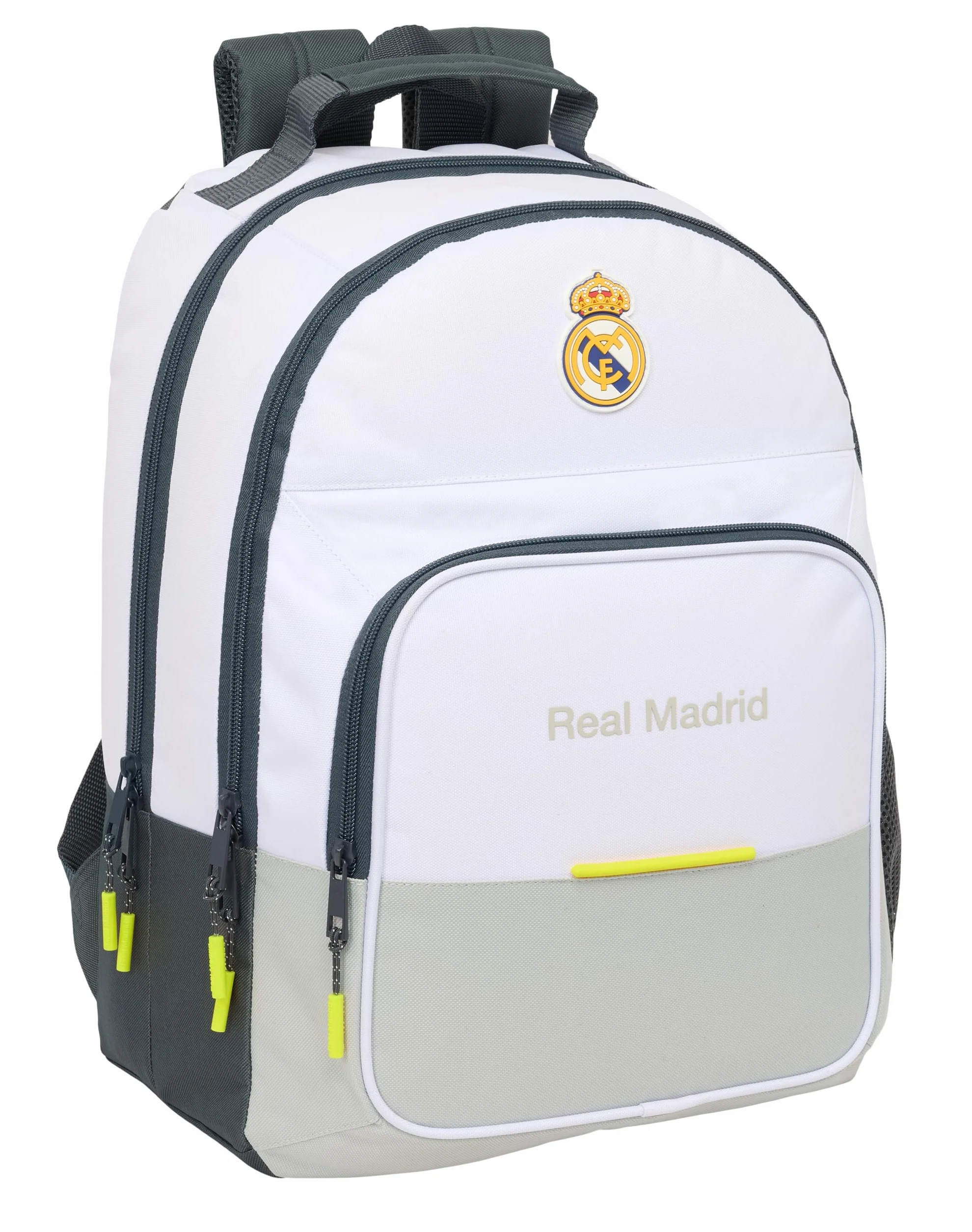 Safta REAL MADRID EQUIPACIÓN 25/26 - Mochila Escolar, Mochila, Ideal para Niños de Diferentes Edades, Cómoda y Versátil, Calidad y Resistencia, 32x16x42 cm