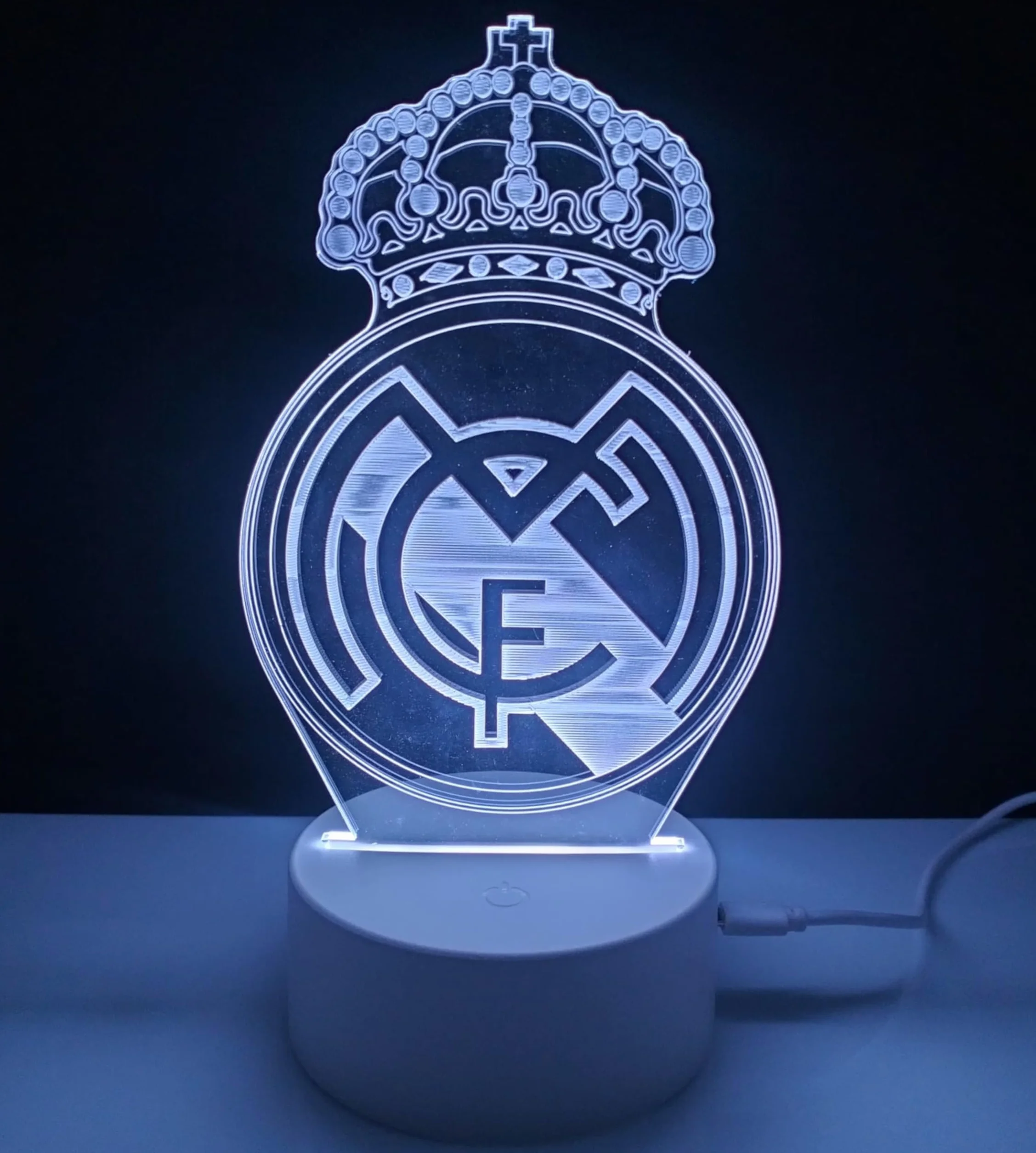 Lámpara 3D decorativa fútbol iluminación interior