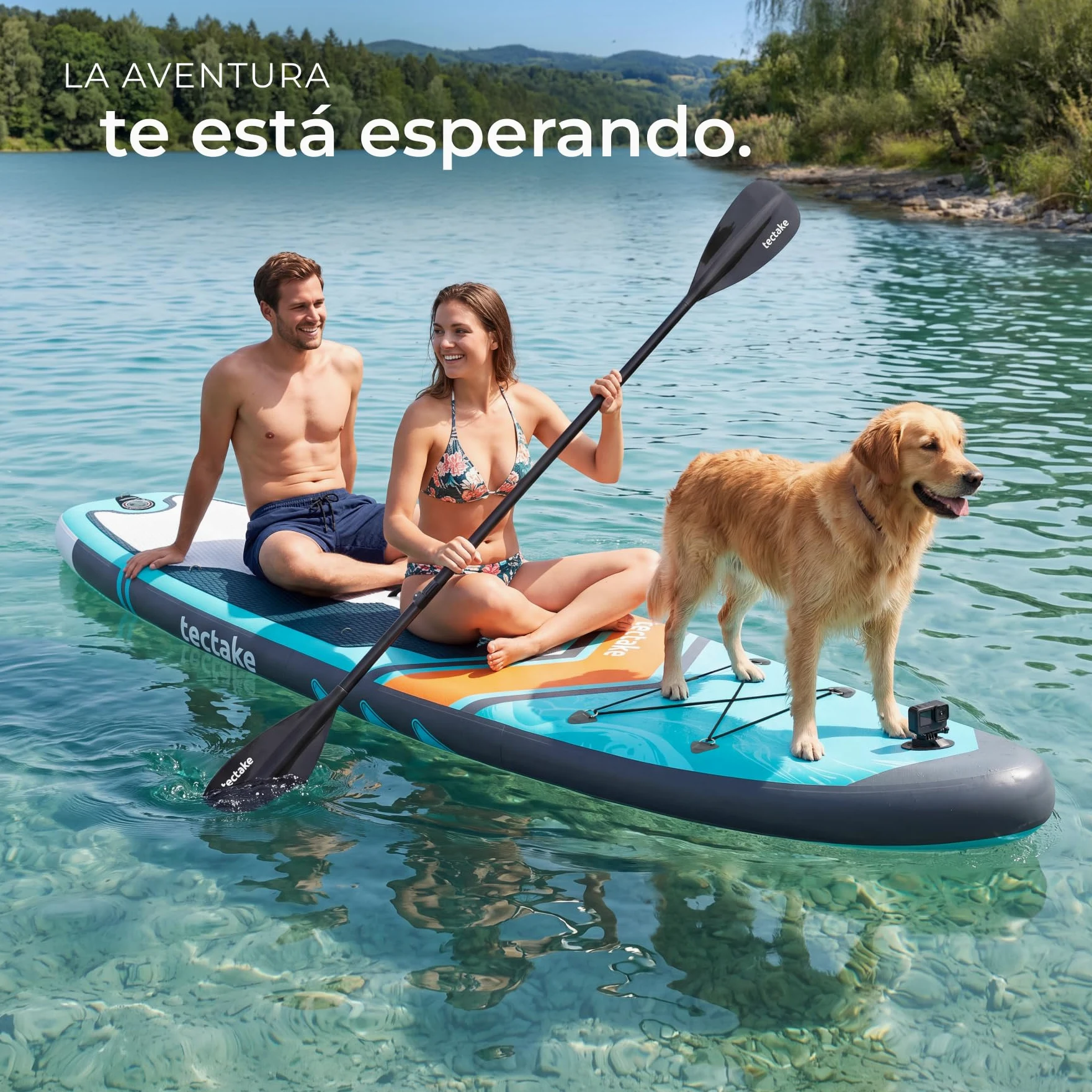 tectake® Tabla de Paddle Surf Hinchable