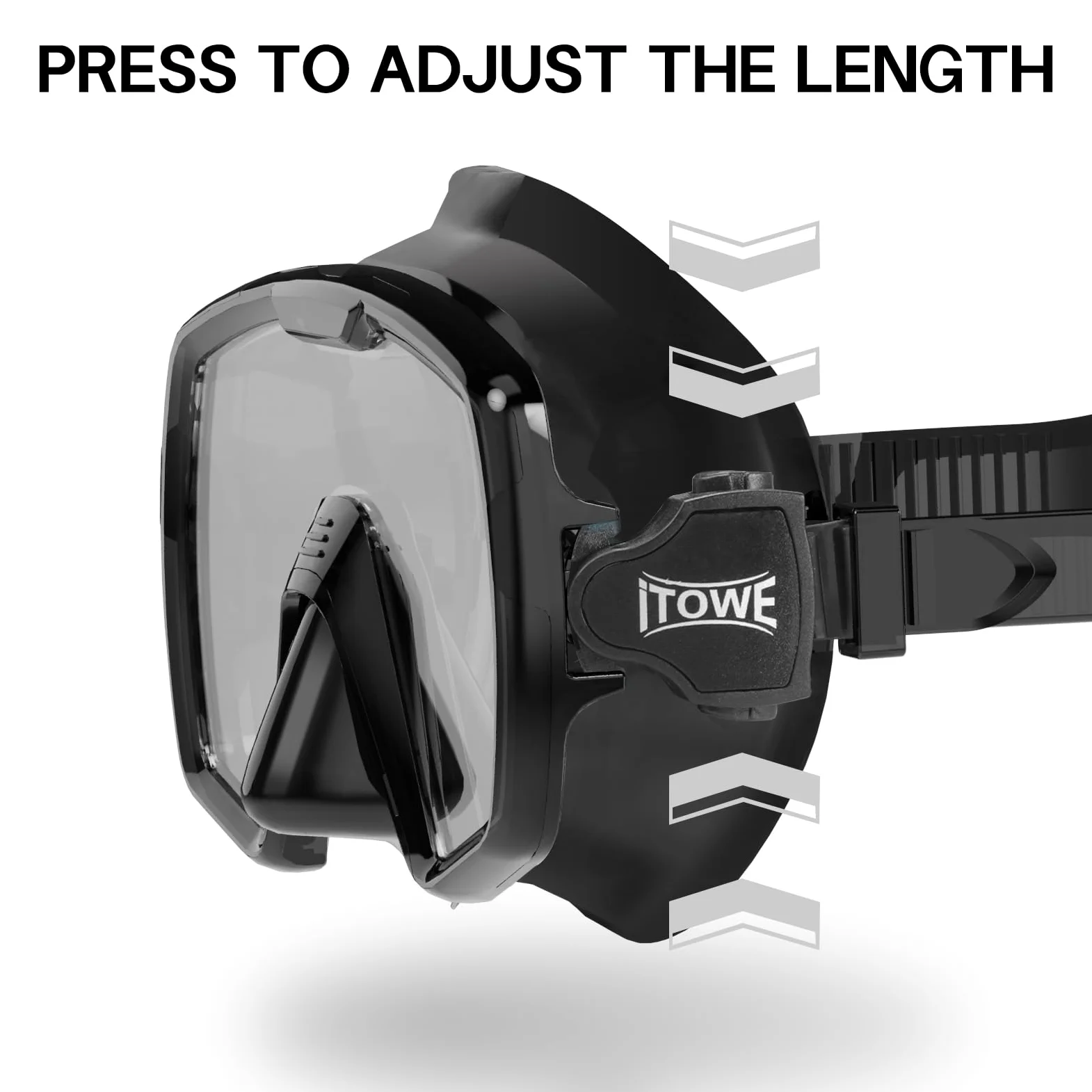 Máscara de buceo, gafas de natación para hombres y mujeres, de vidrio templado transparente, antivaho, equipo de buceo
