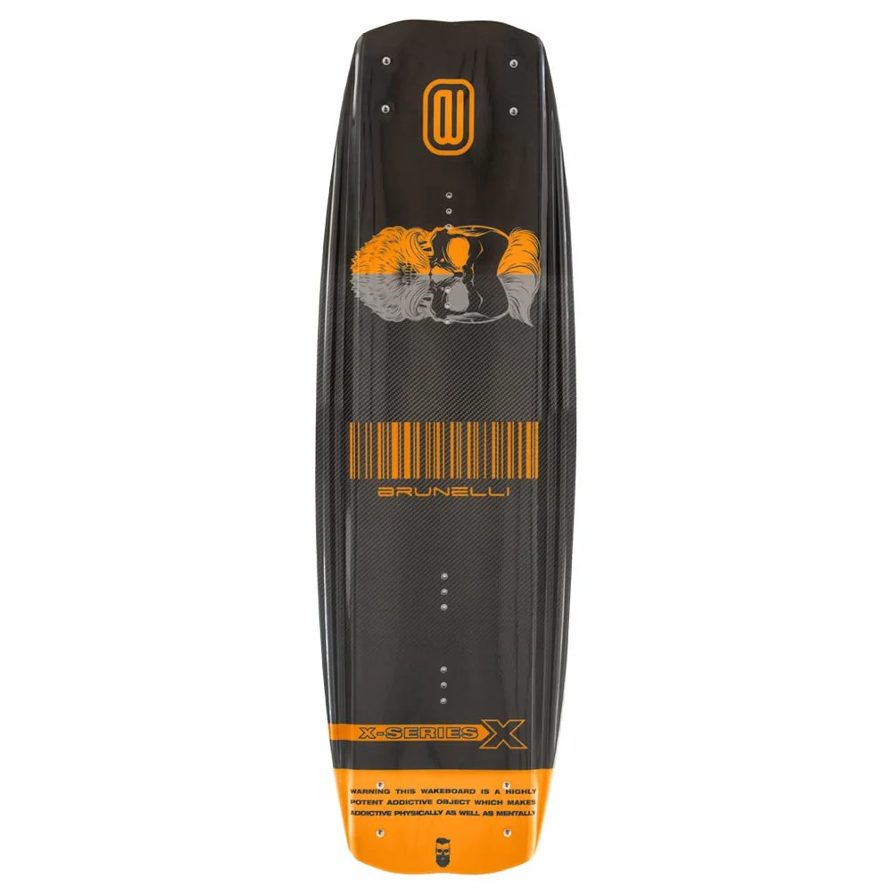 Brunelli Paquete de Wakeboard de carbono, 138 cm, encuadernación Wakeboard