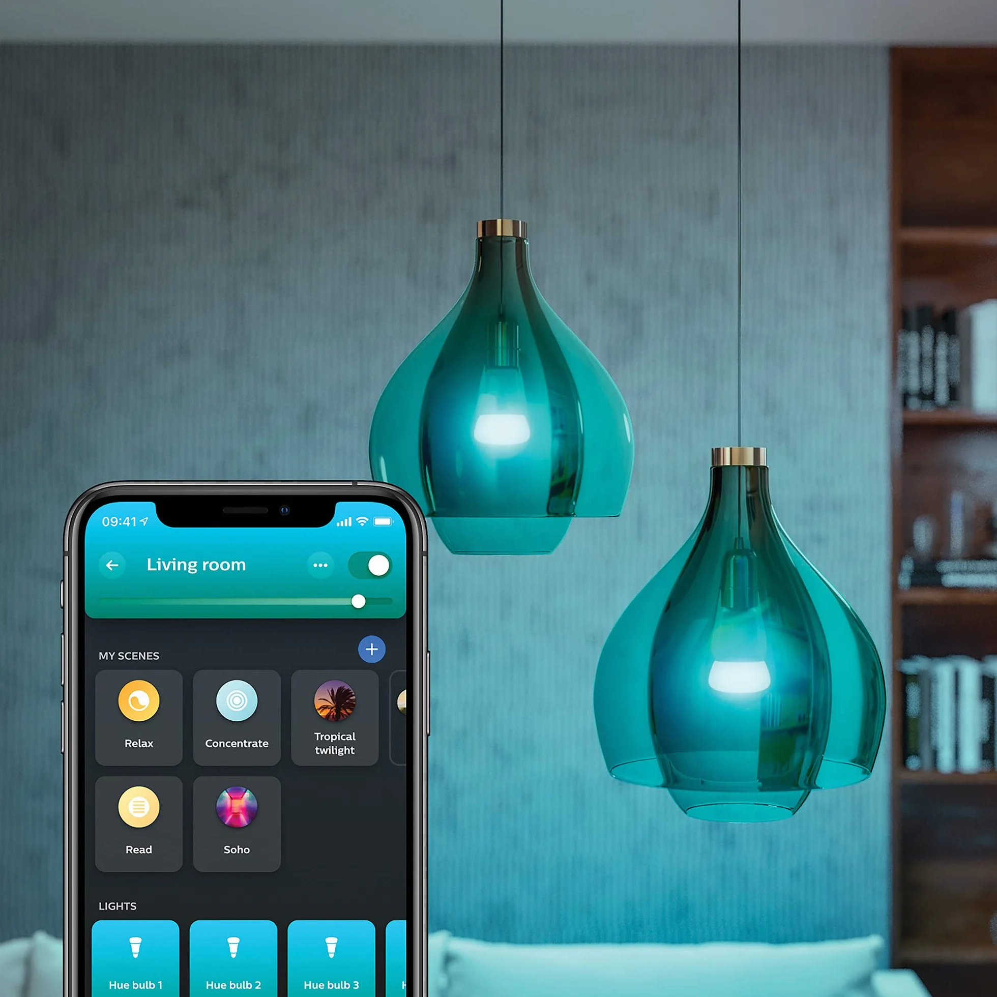 Philips Hue Startkit 2xE27 Puente Regulador Intensidad Blanco Color