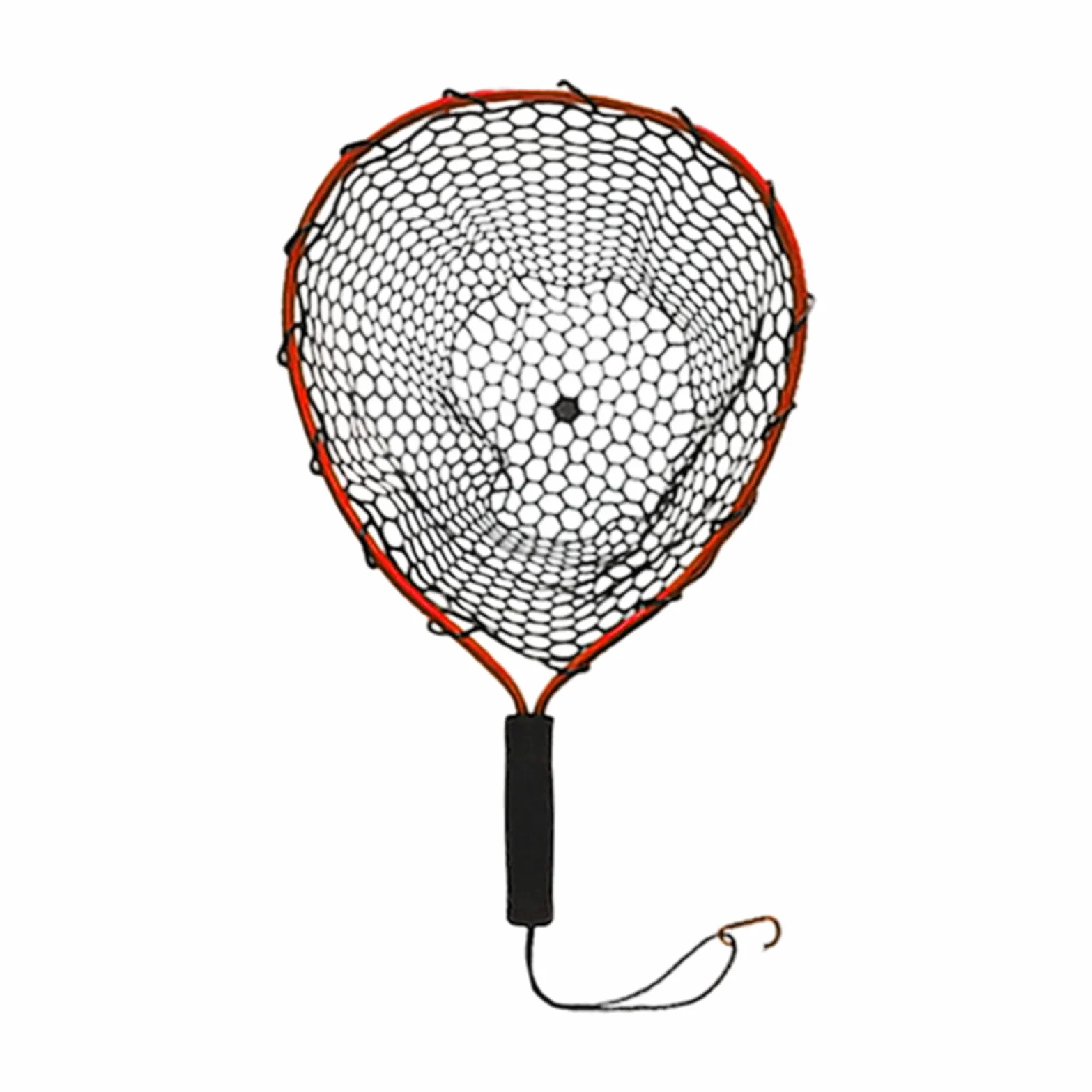 Red para depósito de peces, 58 x 35 x 35 cm, red de pesca portátil, red ligera de 300 g, pala para camarones para kayak, montañas, exteriores, acuarios, lechos de río FLA