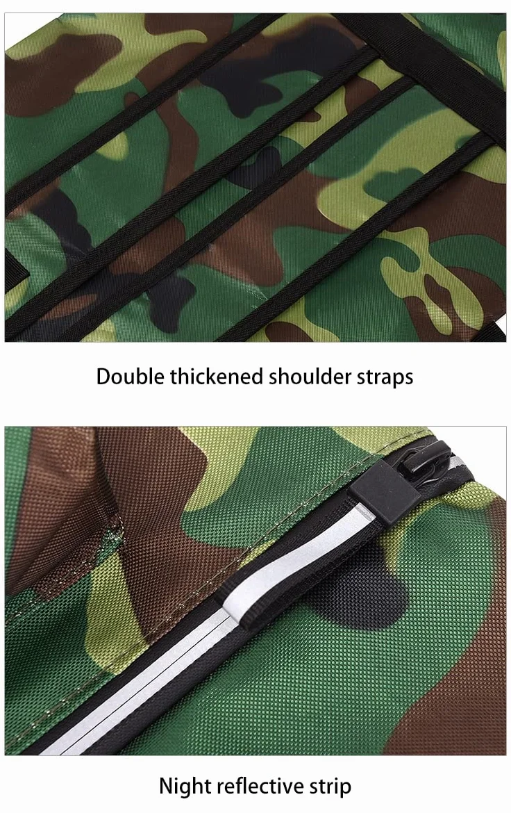 Mochilas Impermeables para monopatín Hombres con 2 Correas Ajustables el Hombro, Plegables, Funda portátil, Bolsa Universal Patinaje Callejero, Bolsas de Transporte Viajes, Negro 110 x 32 cm