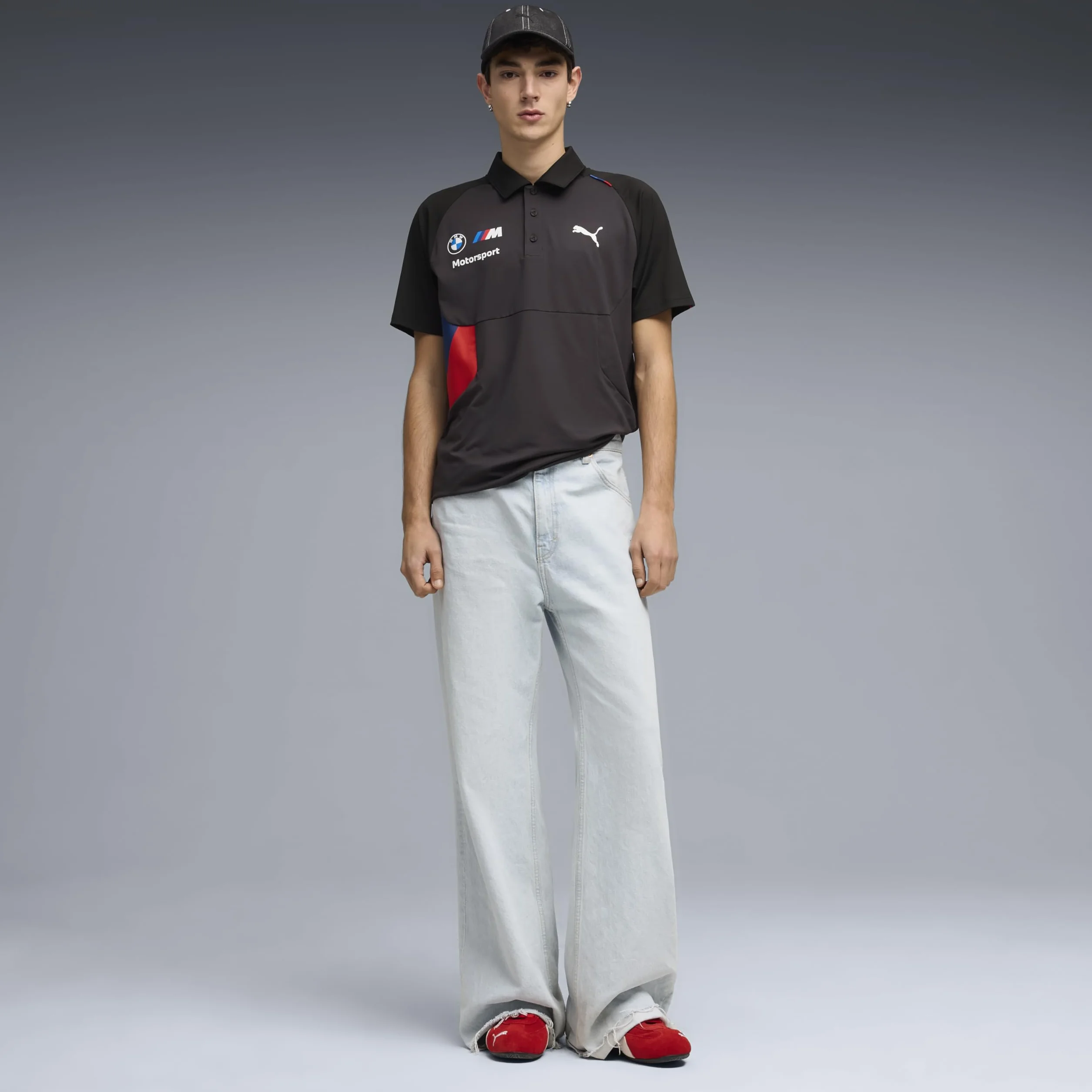 PUMA BMW M Motorsport Polo Pumatech para Hombre – Negro