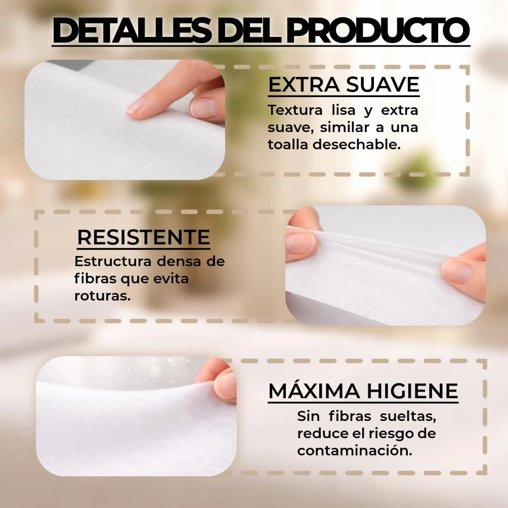 Papel Camilla Spunlace 60 cm x 40 m Rollo Masaje Tejido no Tejido
