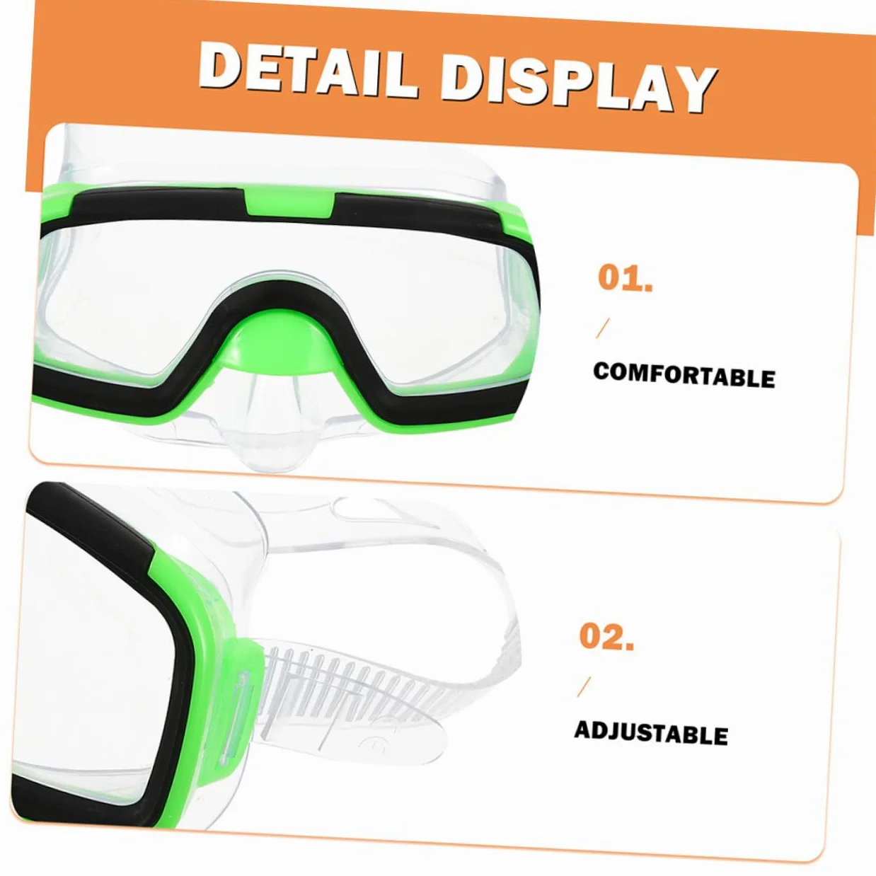 Gatuida Gafas De Buceo para Azul y Verde Gafas De Snorkel Semisecas y Aletas Cortas para Nadar para Buceo Piscinas y Snorkel Playas