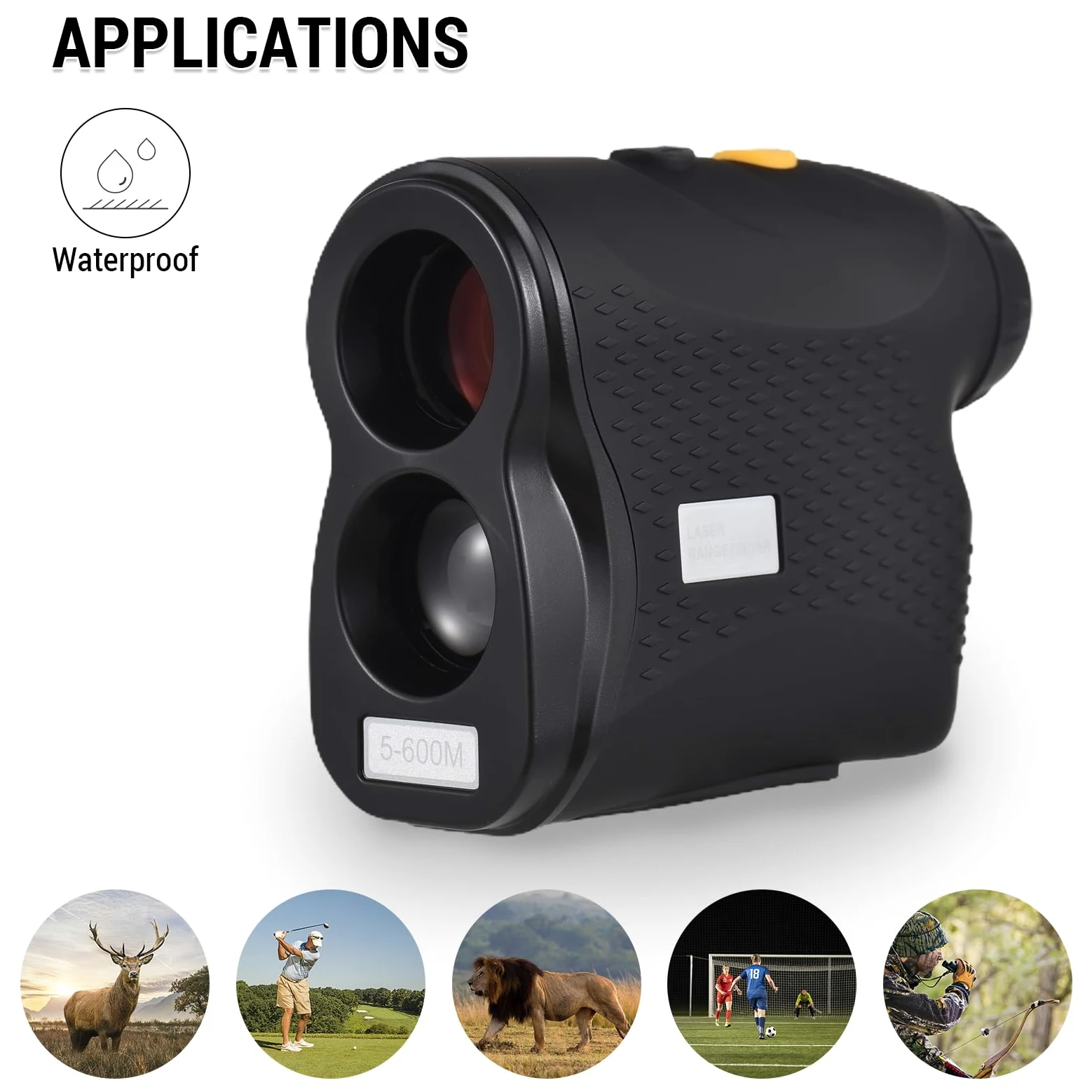 Lixada Telémetro para Golf Telescopio Monocular los 600M/800M/1000M de la Medida de la Caza de Digitaces del Telémetro del Golf