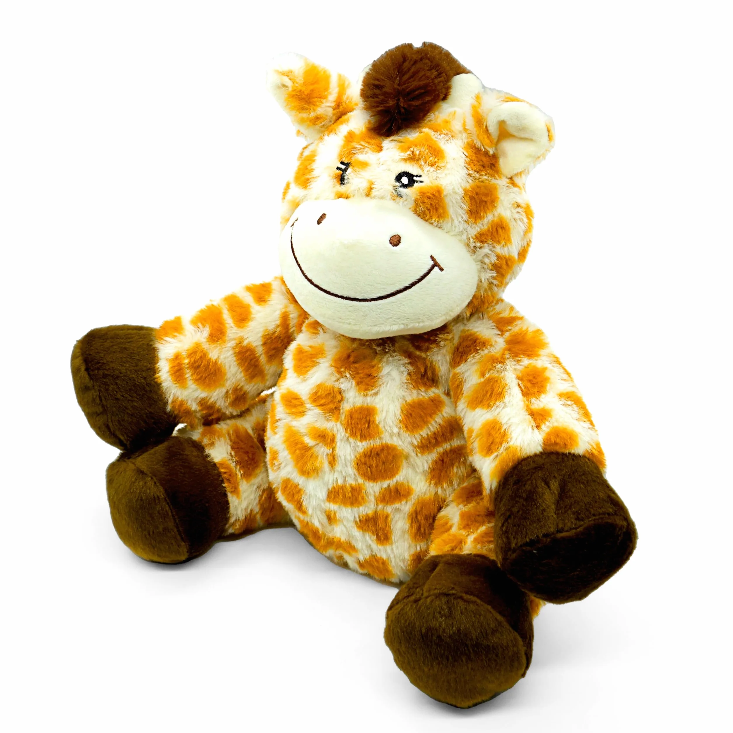 Peluches Térmicos 23 cm - Peluche Semillas Microondas - Jirafa de Peluche para Aliviar Cólicos Bebés