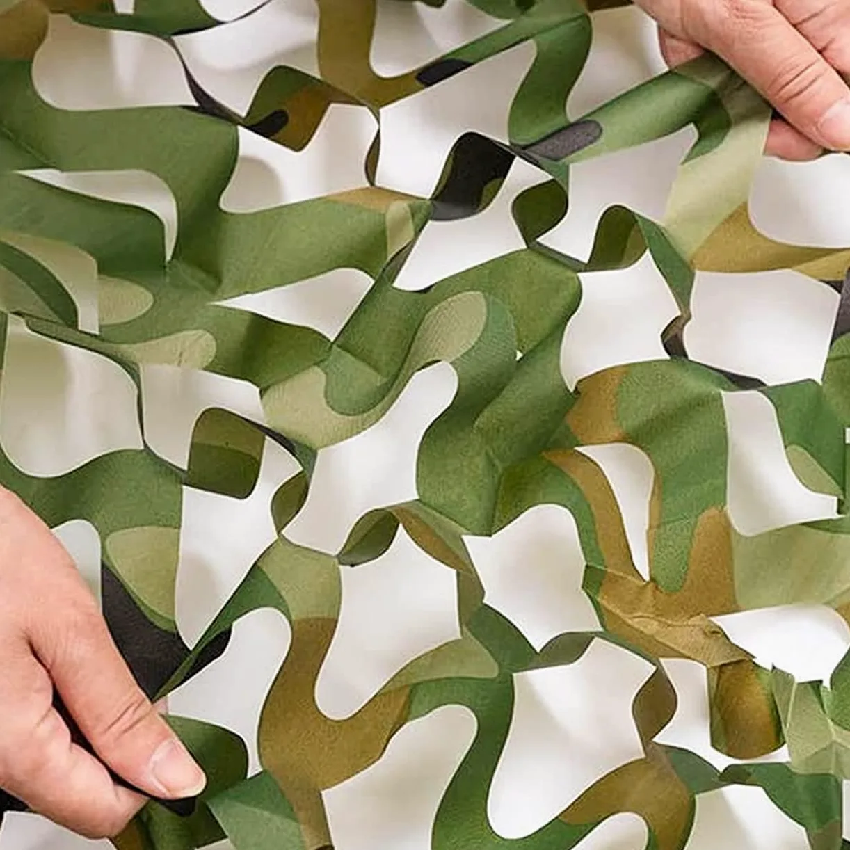 Red de camuflaje para exteriores, 10 x 20 m, ideal para caza, observación de aves, protección solar, selva y observación de vida silvestre, tela duradera para máxima ocultación