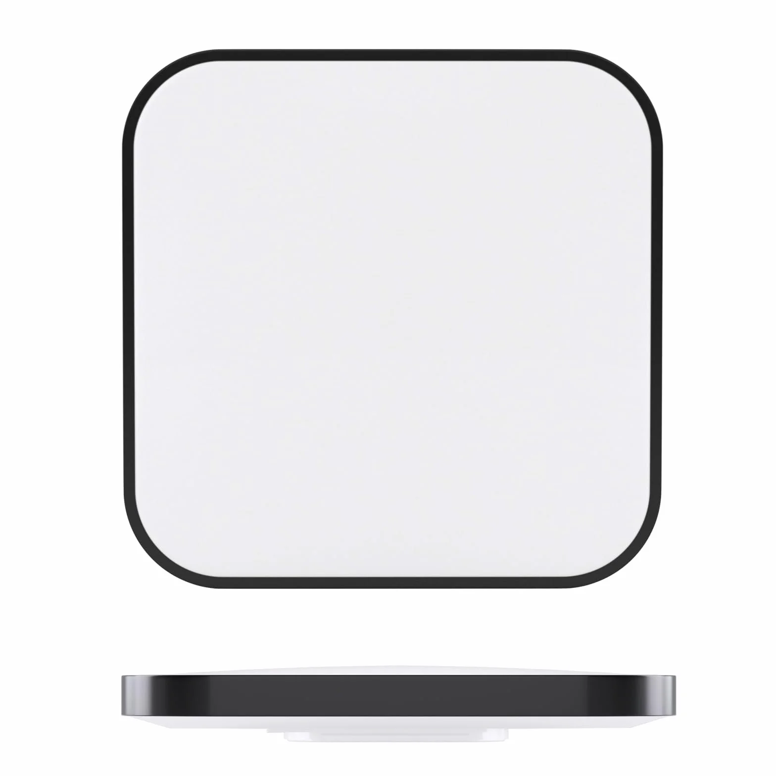ZMH Lámpara de Techo LED Regulable 15W Negro 27cm IP44 Impermeable con Mando a Distancia