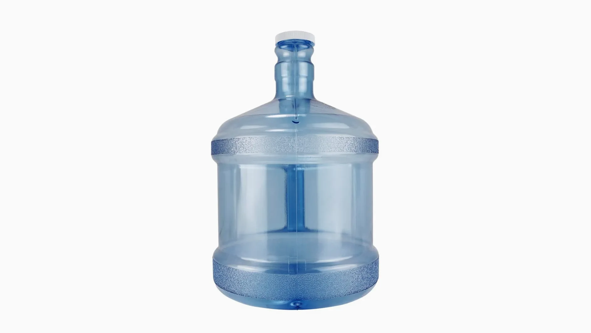 New Wave Enviro Botella de policarbonato, 2 galones, tapa superior de rosca, azul