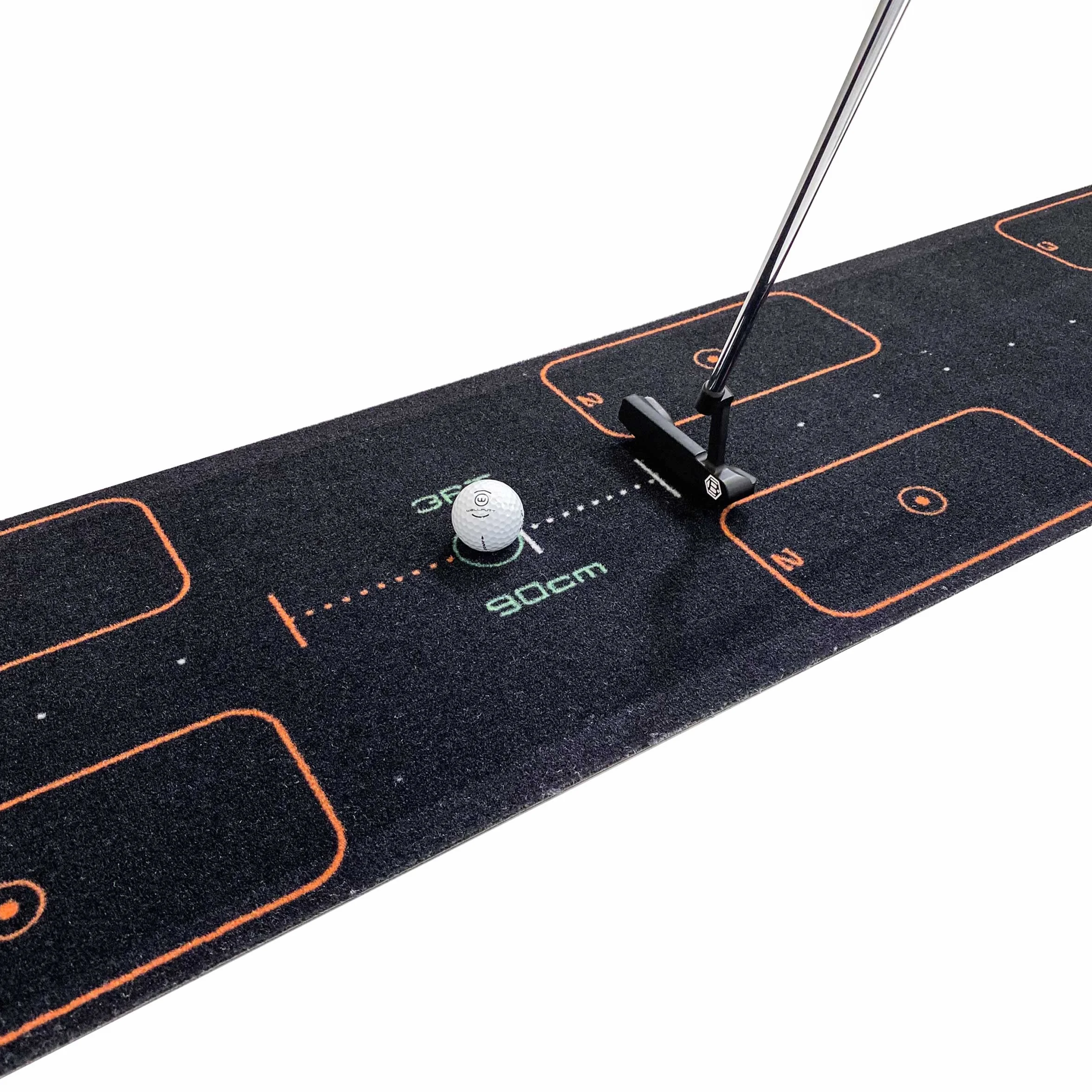 WELLPUTT - Alfombra de Putting Entrenamiento Golf - 3m First