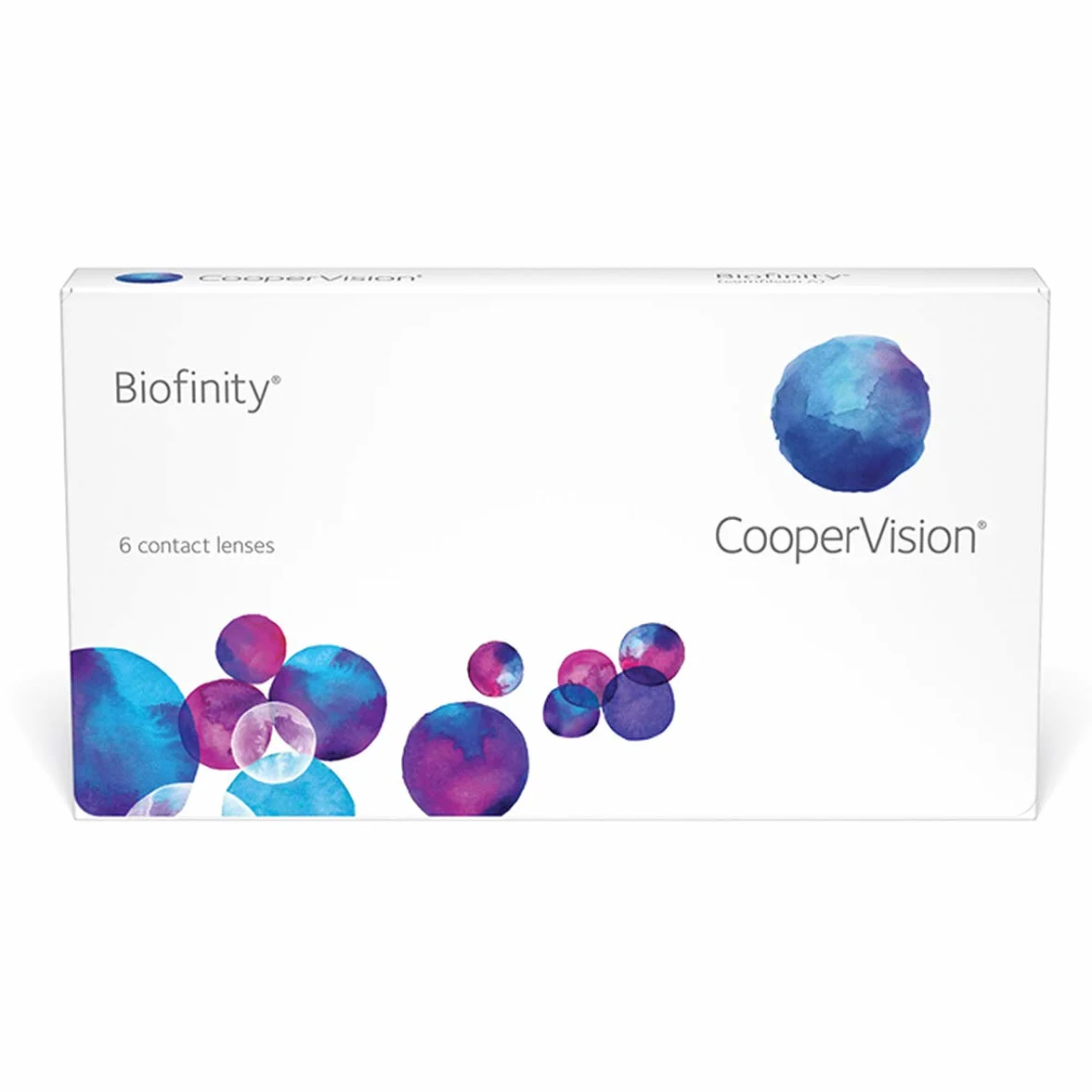 Biofinity Lentes de contacto esféricas mensuales R 8.6 D 14 -1.75 Diop Pack 6 uds