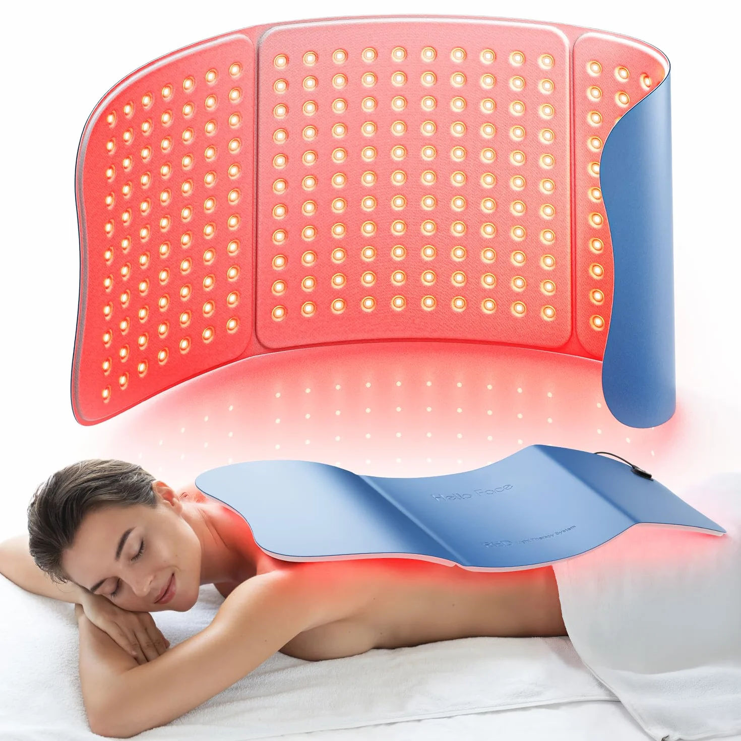 Almohadilla LED Luz Roja Infrarroja 660nm 850nm Grande para Cuerpo Espalda Alivio Dolor