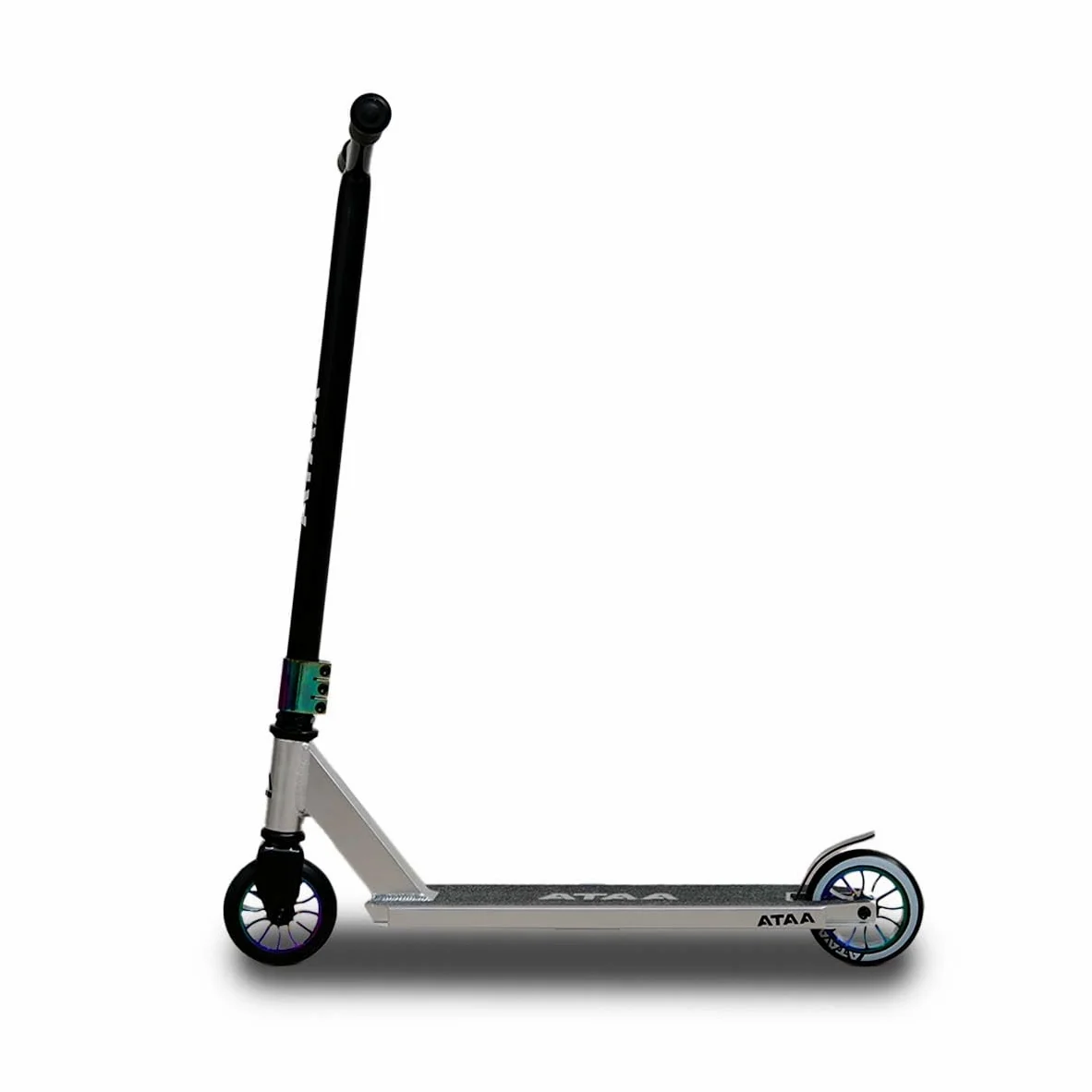 Patinete Freestyle ATAA Blazer Plateado para Trucos con Manillar Acero Ruedas PU 110 mm y rodamientos ABEC 9 a Partir de 10 años y para Adultos