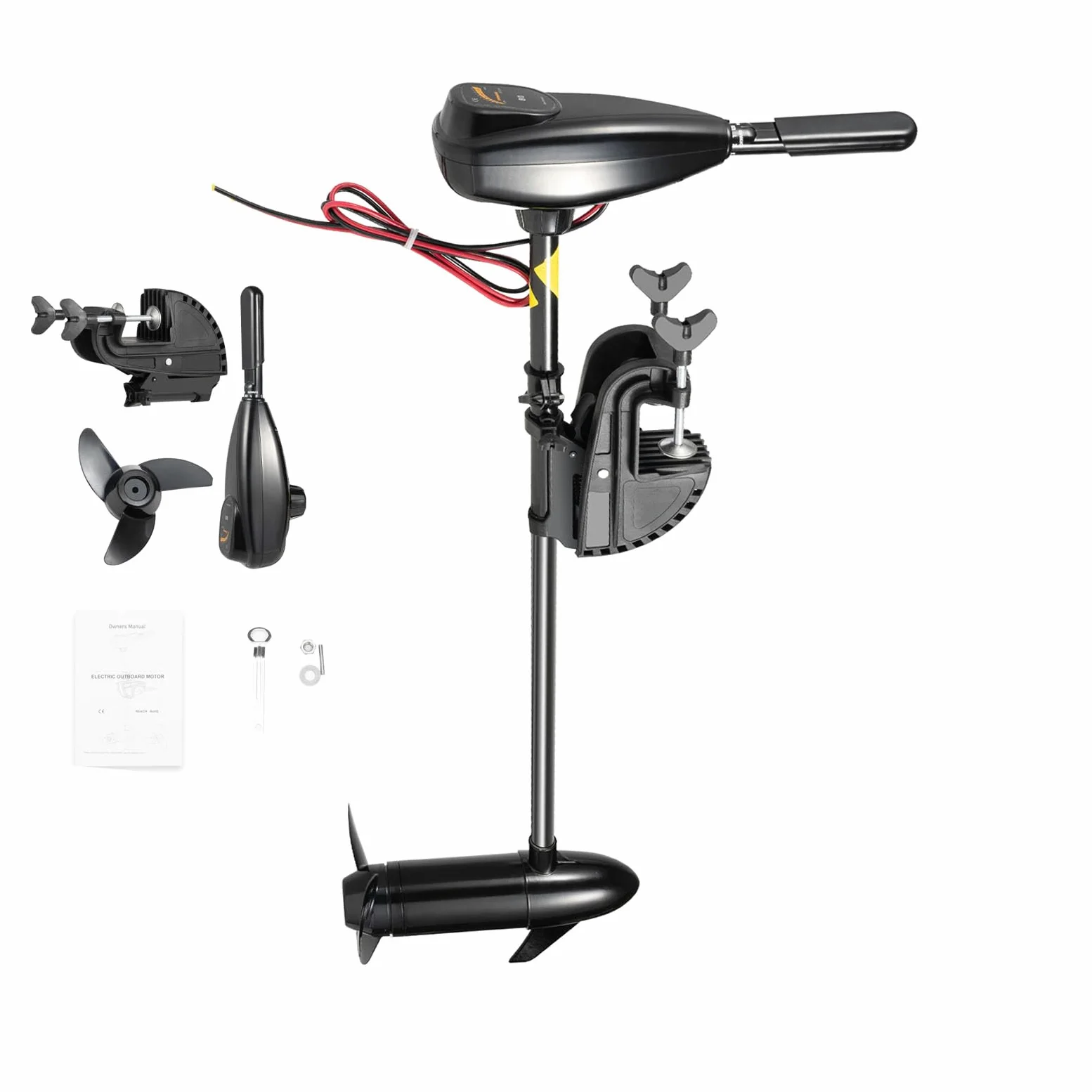 Motor Fueraborda Electrico, 12V Motor Paddle Surf, 626W Propulsor Acuatico con Empuje de 80lbs, Motor de Cobre Puro, Hélice de 3 Palas, para Botes Pequeños, Barca Hinchable, Kayaks o Inflables