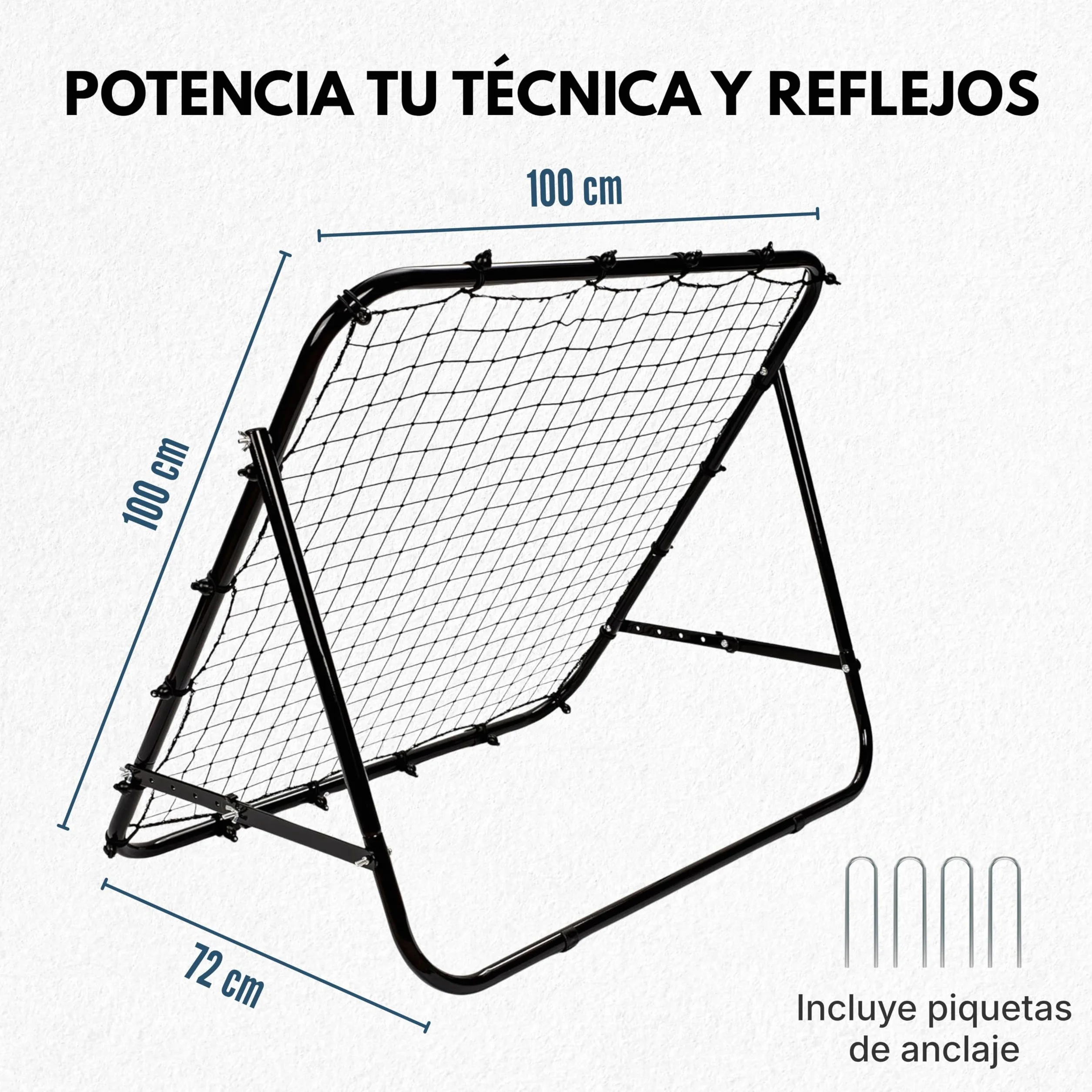 Red de Rebote Ajustable para Fútbol