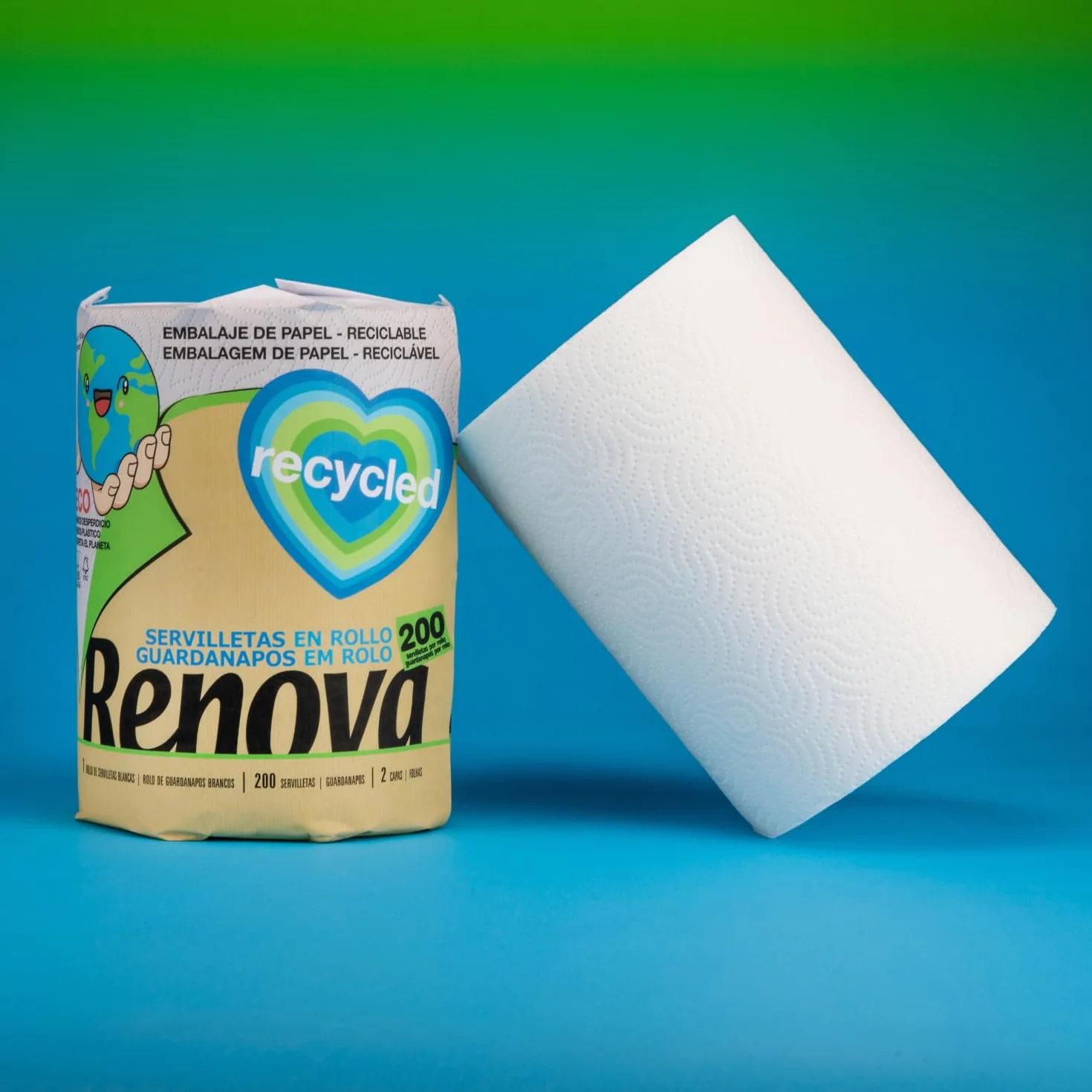 RENOVA Rollo De Cocina Gigaroll Ecológico, 260 g