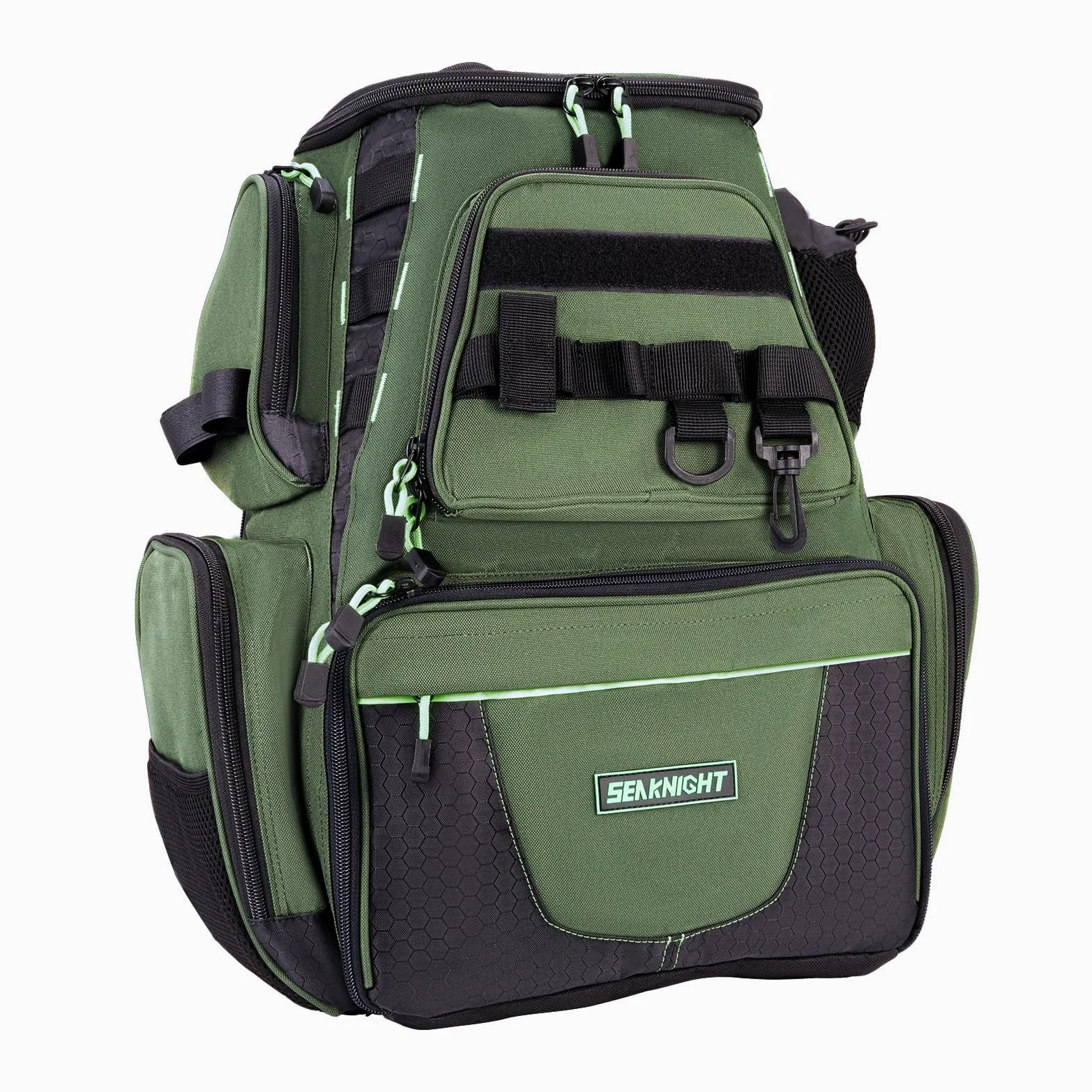 Seaknight Bolsa de Pesca SK004 Mochila Multifuncional Impermeable con Caja de señuelos Mochila de Almacenamiento para Acampar al Aire Libre Senderismo