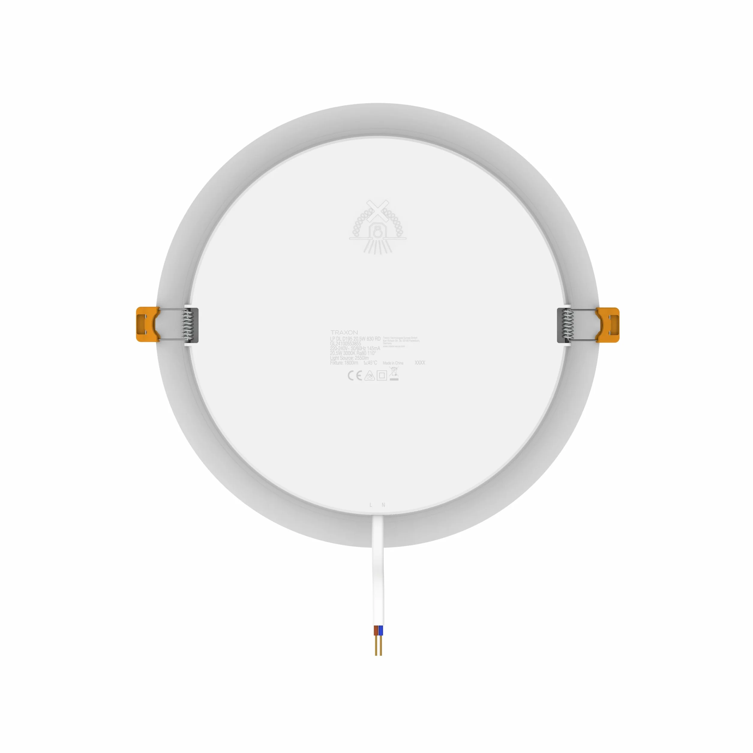TRAXON LUXPOINT Placa downlight LED 20.5W 6500K 1900Lm IP20 Empotrable