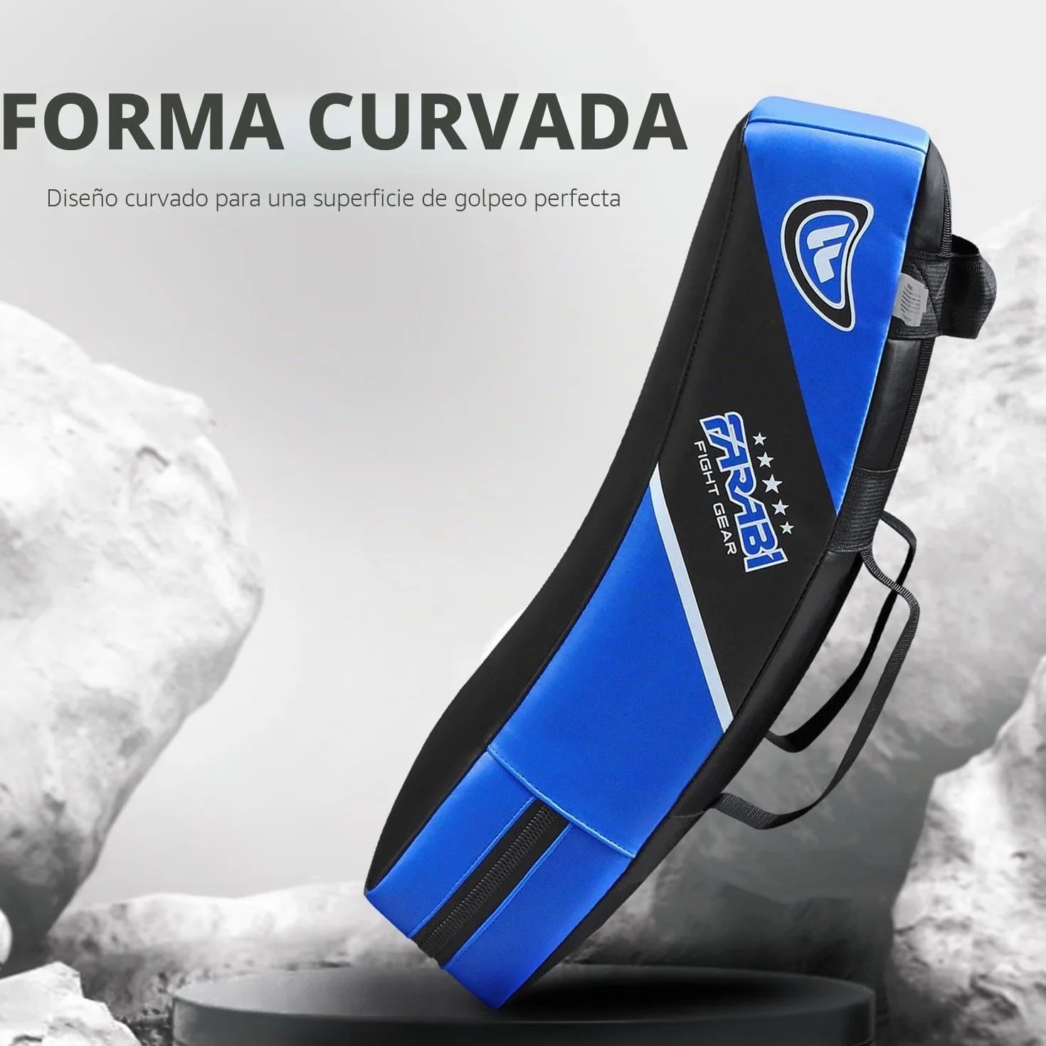 Farabi Sports Escudo pao MMA paos Muay Thai Artes Marciales Hook & Jab Boxeo Patadas Training Target paos Patadas Strike Kick Pad x 1 Unidad