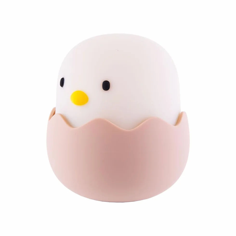Lampara nocturna de mesa LED Infantil quitamiedos recargable Chicken Greenice