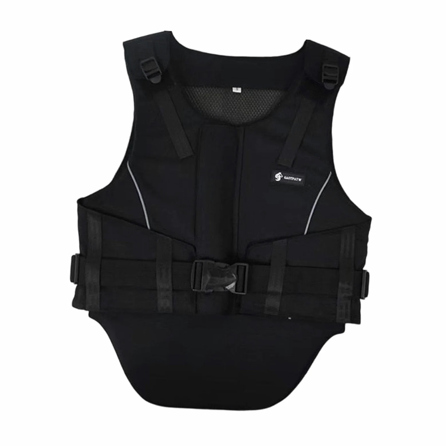 Chaleco Ecuestre para Montar con Tejido Transpirable Estilo Clásico Y Absorción de Golpes Protector Seguro para Niños Y Adultos Adecuado Par