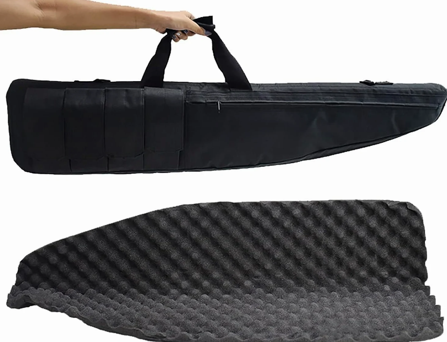 Bolsa para Armas Bolsa De Rifle Impermeable Funda Táctica Rifle para Caza Pesca, 800D Tactical Soft Bolsa para Rifle 75/100/120 Cm Bolsa De Almacenamiento De Armas Impermeable