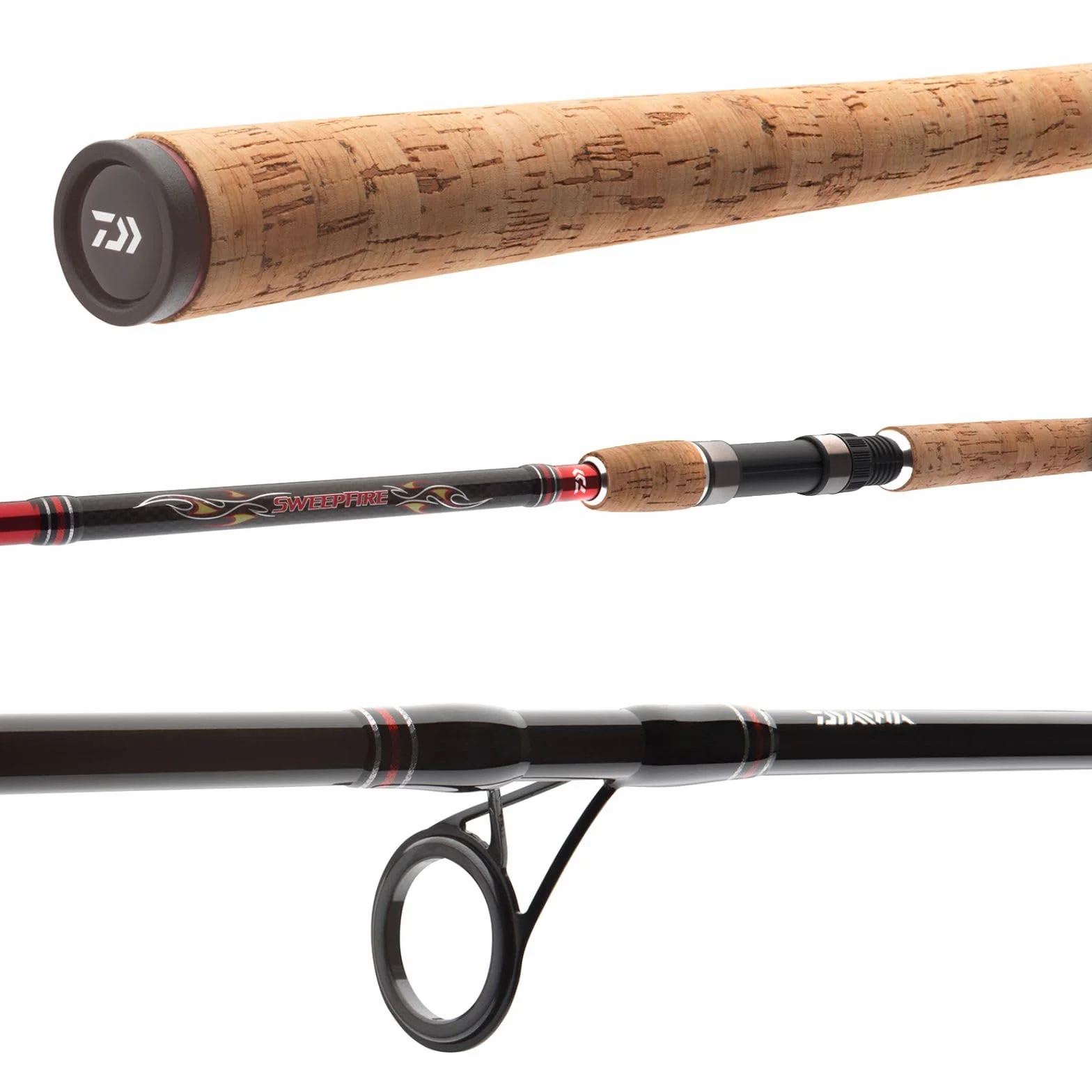 Daiwa Sweepfire Spin - Caña de pescar (2,10 m, 10-40 g, 2 piezas)