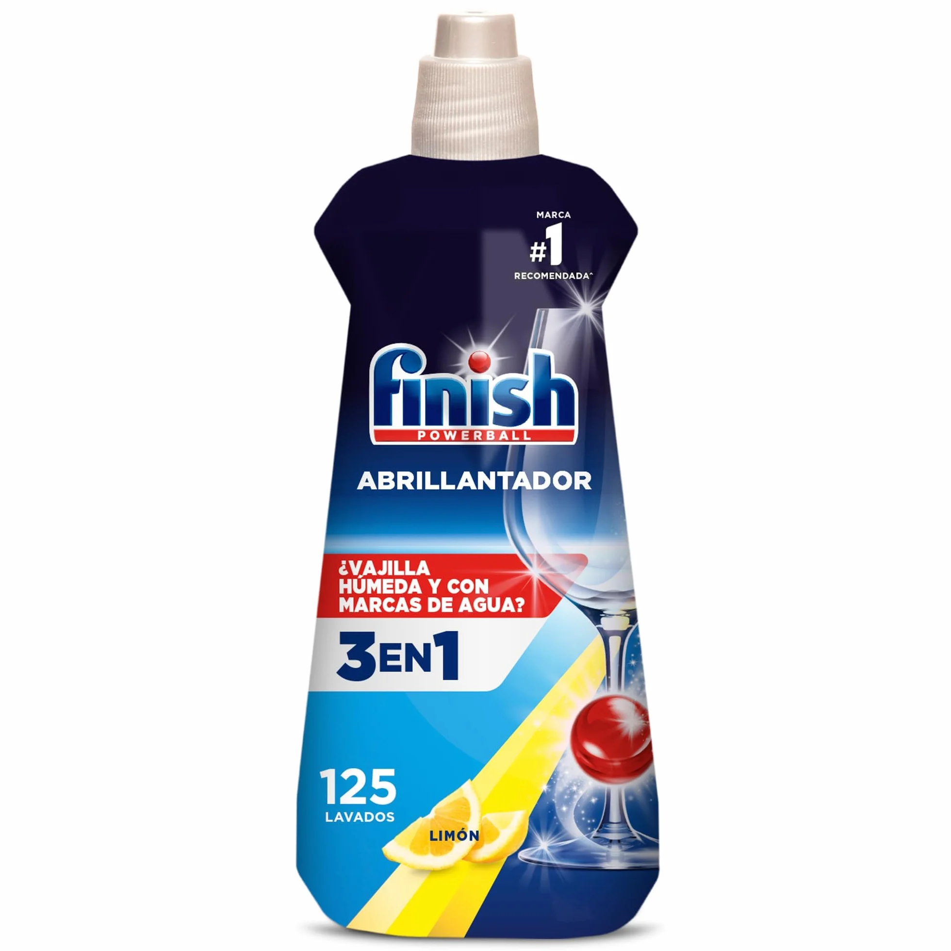 Finish Abrillantador Lavavajillas 500ml 125 lavados aroma limón