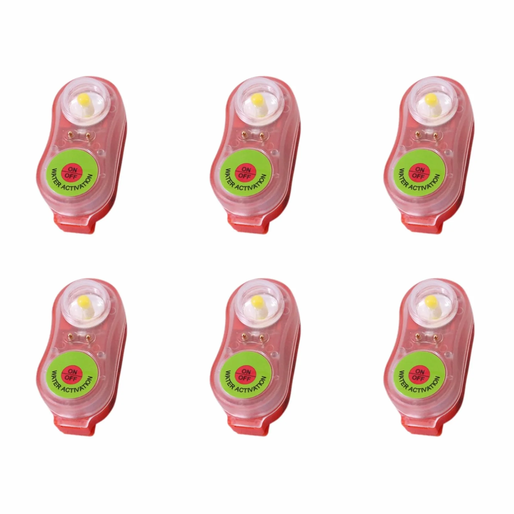 Chaleco de rescate (6 unidades, luz LED, chaleco de rescate Flash, para supervivencia de emergencia en agua