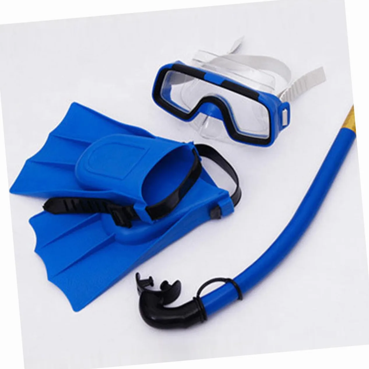 TOYANDONA Gafas De Buceo y Tubo De Snorkel Compacto y Ligero para Natación Equipo De Snorkel Duradero Aletas Cortas para Nadar para Principiantes