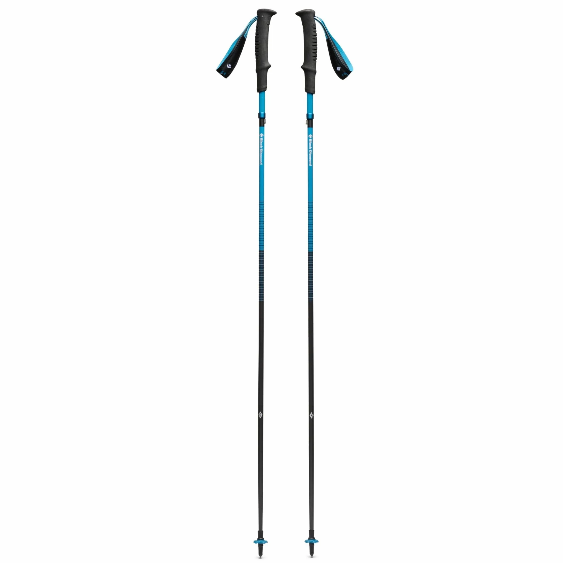BLACK DIAMOND Distance Carbon Z - Bastones de senderismo y correr, par de bastones de senderismo plegables, ultraligeros, de fibra de carbono de longitud fija, cielo del desierto, 115 cm