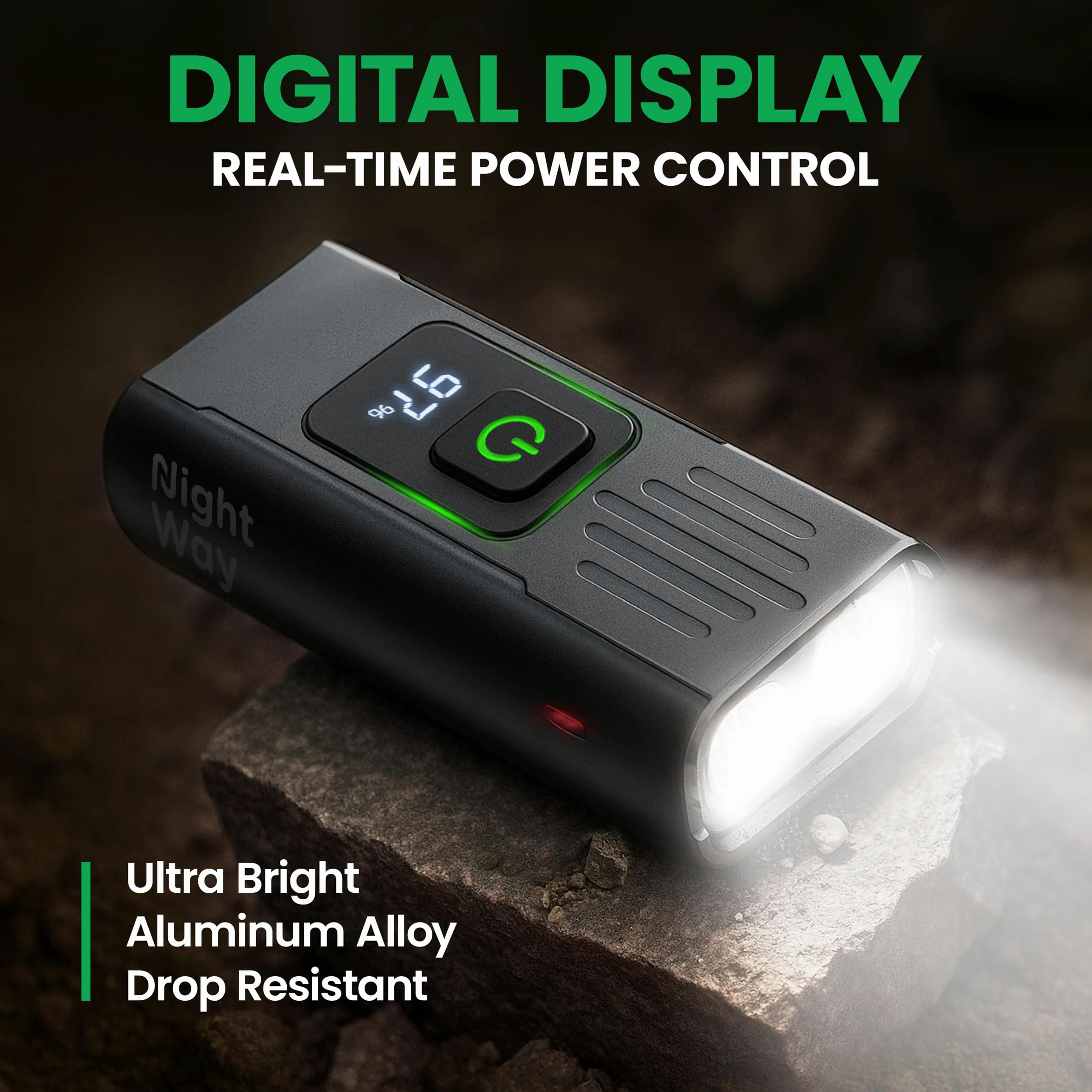 Juego de 2 luces LED para bicicleta, faros delanteros y traseros recargables USB-C superbrillantes, luz de bicicleta para montar por la noche en la montaña, 6 + 4 modos, regalo impermeable