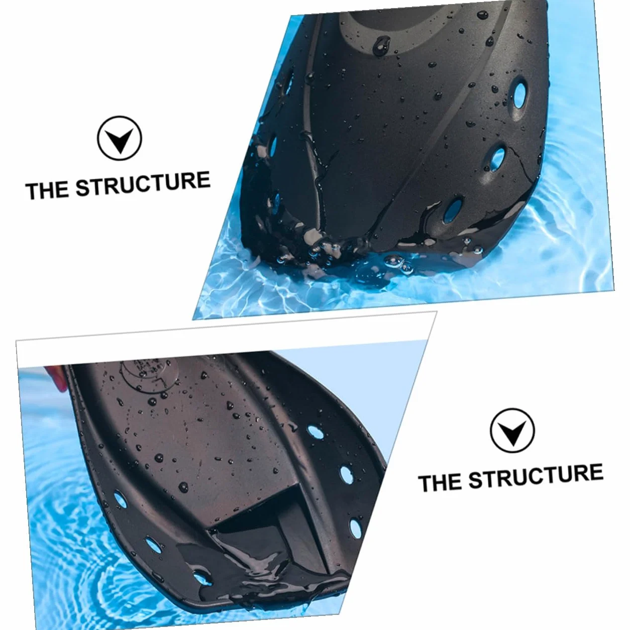 PRETYZOOM Aletas de Natación y Buceo Ajustables para Adultos, Material Ligero, Talla L, Cortas, para Entrenamiento y Snorkel, Diseño Ergonómico, Uso en Piscina y Mar