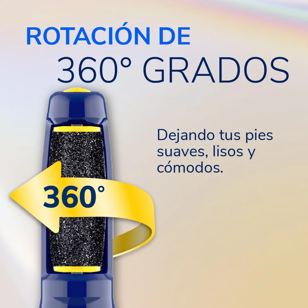 Dr. Scholl's Lima eléctrica pedicura exfolia elimina durezas callos suaviza pies pule suavidad viajes pilas AAA