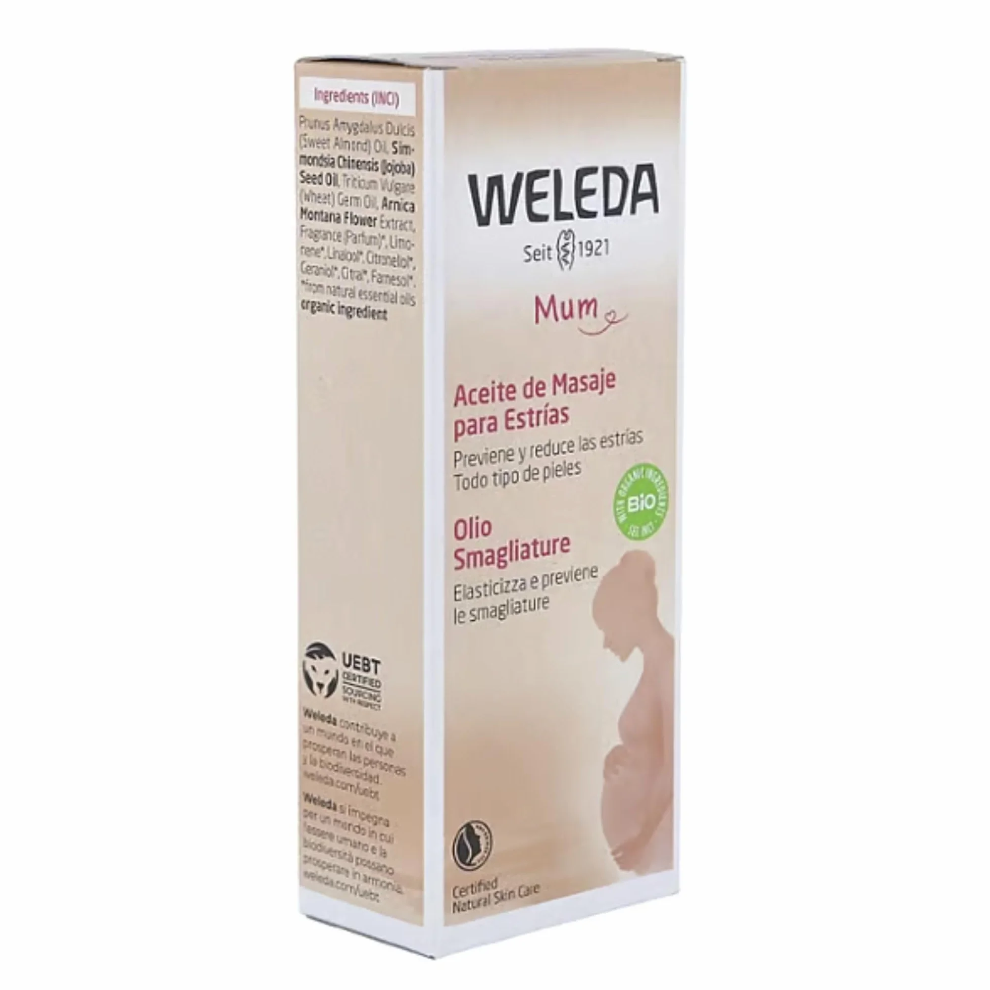 Weleda Aceite de Masaje Antiestrías Embarazo 100 ml