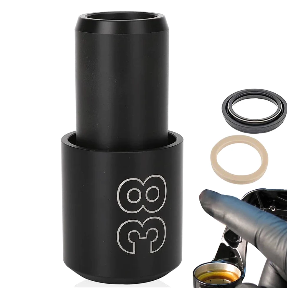 Herramienta de instalación de Sello Antipolvo de 38 mm, guía de limpiaparabrisas Compatible con Horquilla Fox 38 Rockshox Domain Zeb