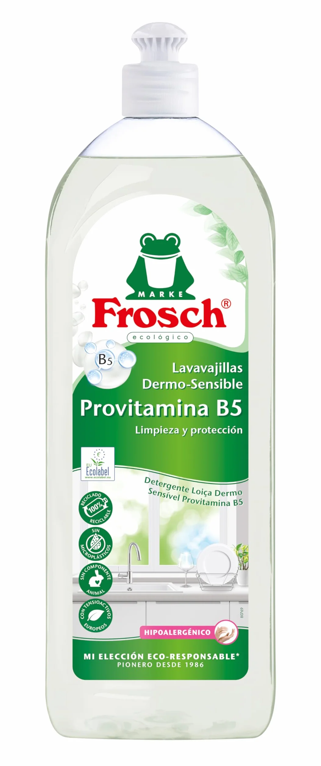 Frosch Lavavajillas a Mano Vitaminas 750 ml