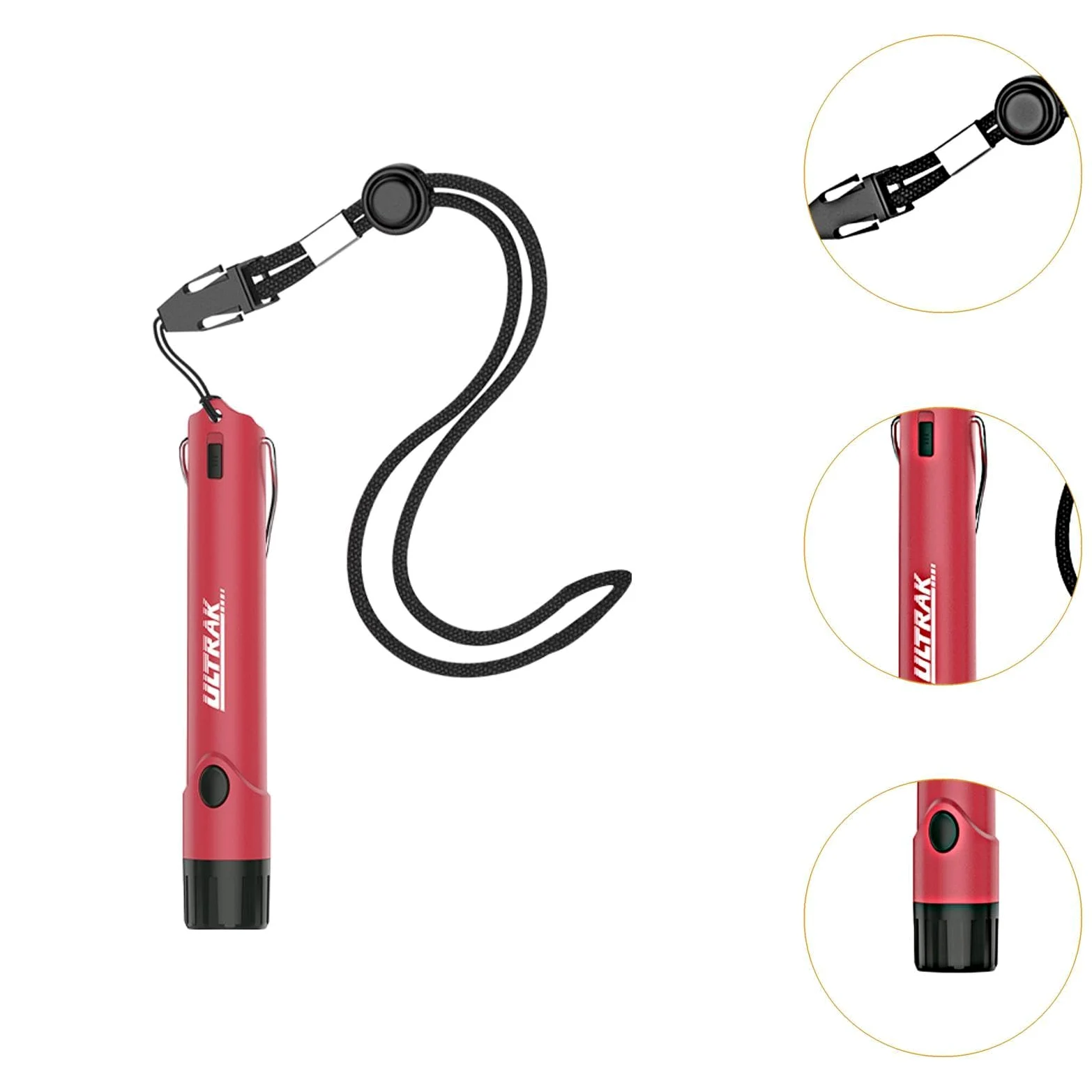 Silbato Electrónico para Árbitros Entrenadores Y Profesores con Luz LED Y Correa Construcción de PP Adecuado para Emergencia Aula Deportes Escolares Y