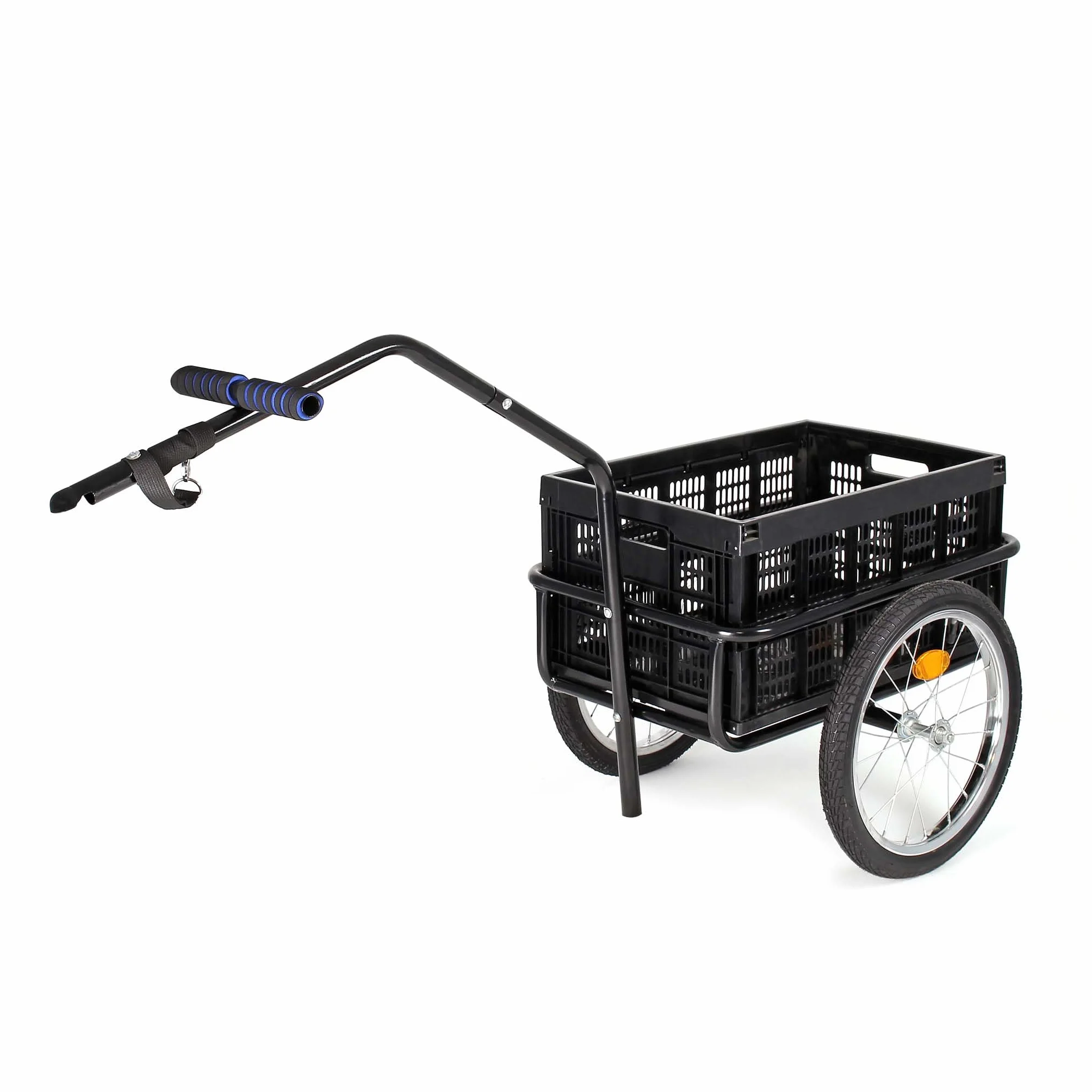 Remolque de Carga para Bicicleta máx. 50kg Carro de Transporte Equipaje Bicicletas Remolque