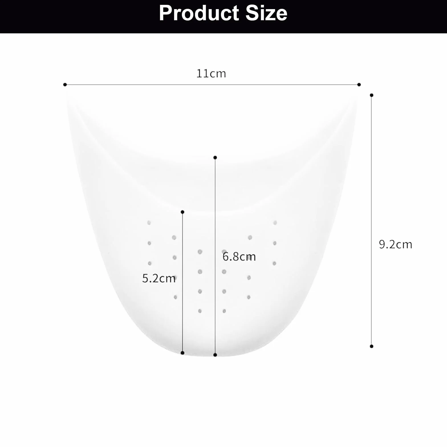 Protector Dedos Pies Silicona Suave con Agujero Transpirable para Ballet Tacones 4 Pares Blanco