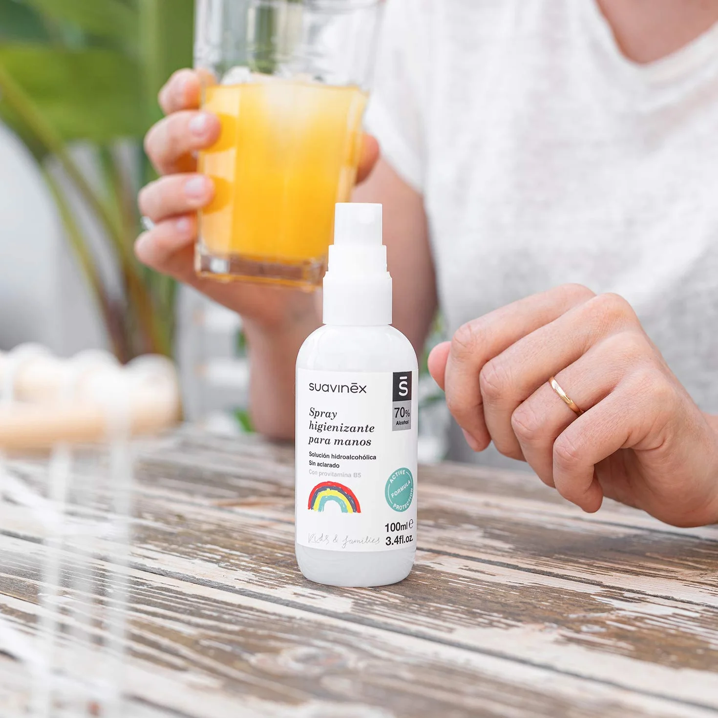 Suavinex Spray Para Manos Niños y Familia Solución Hidroalcohólica Sin Aclarado 100 ml
