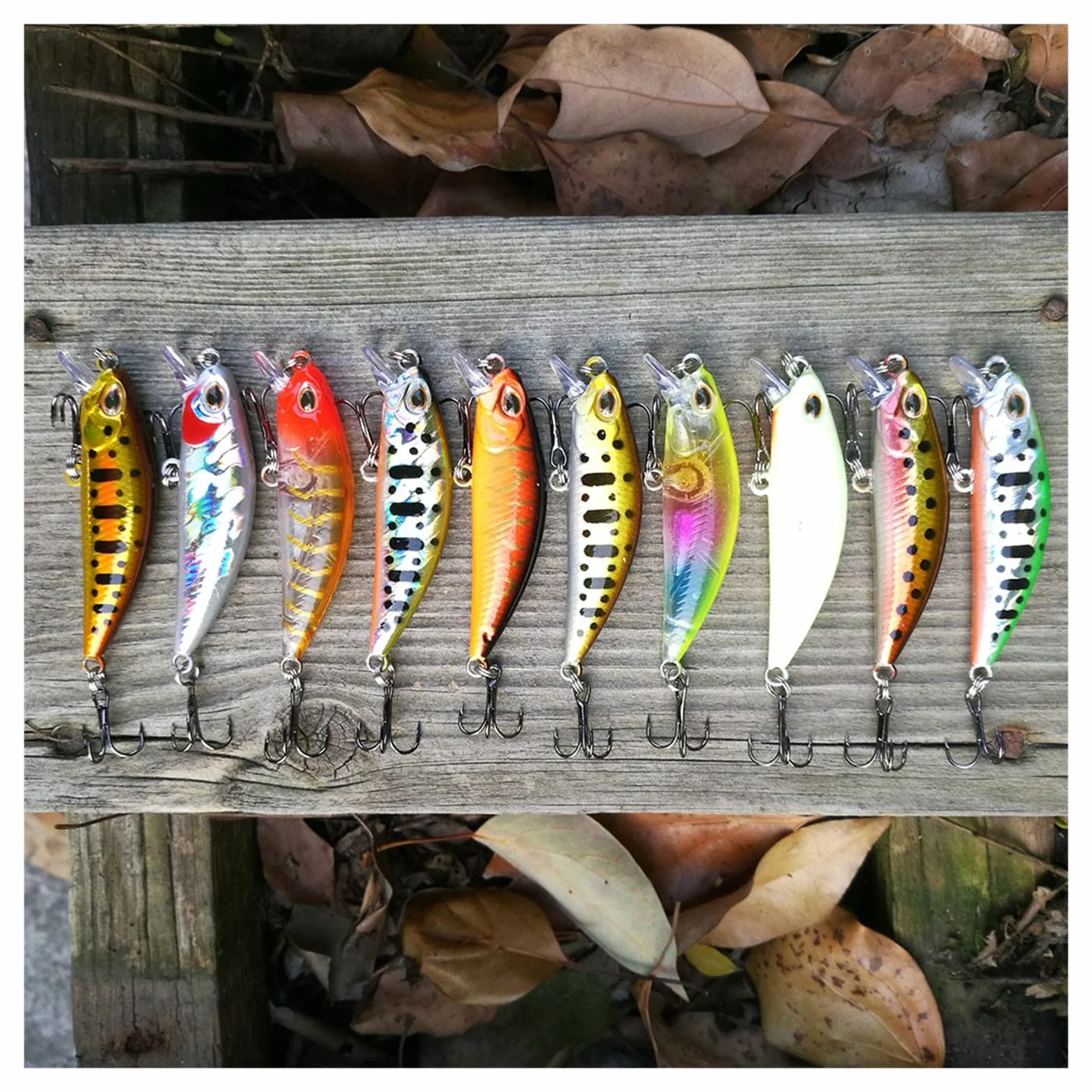 XILILHC 10 Uds Cebo Artificial Que Se Hunde Señuelos De Pesca Wobblers | Aparejos de pesca con cebo de baño de río, cebo de carpa