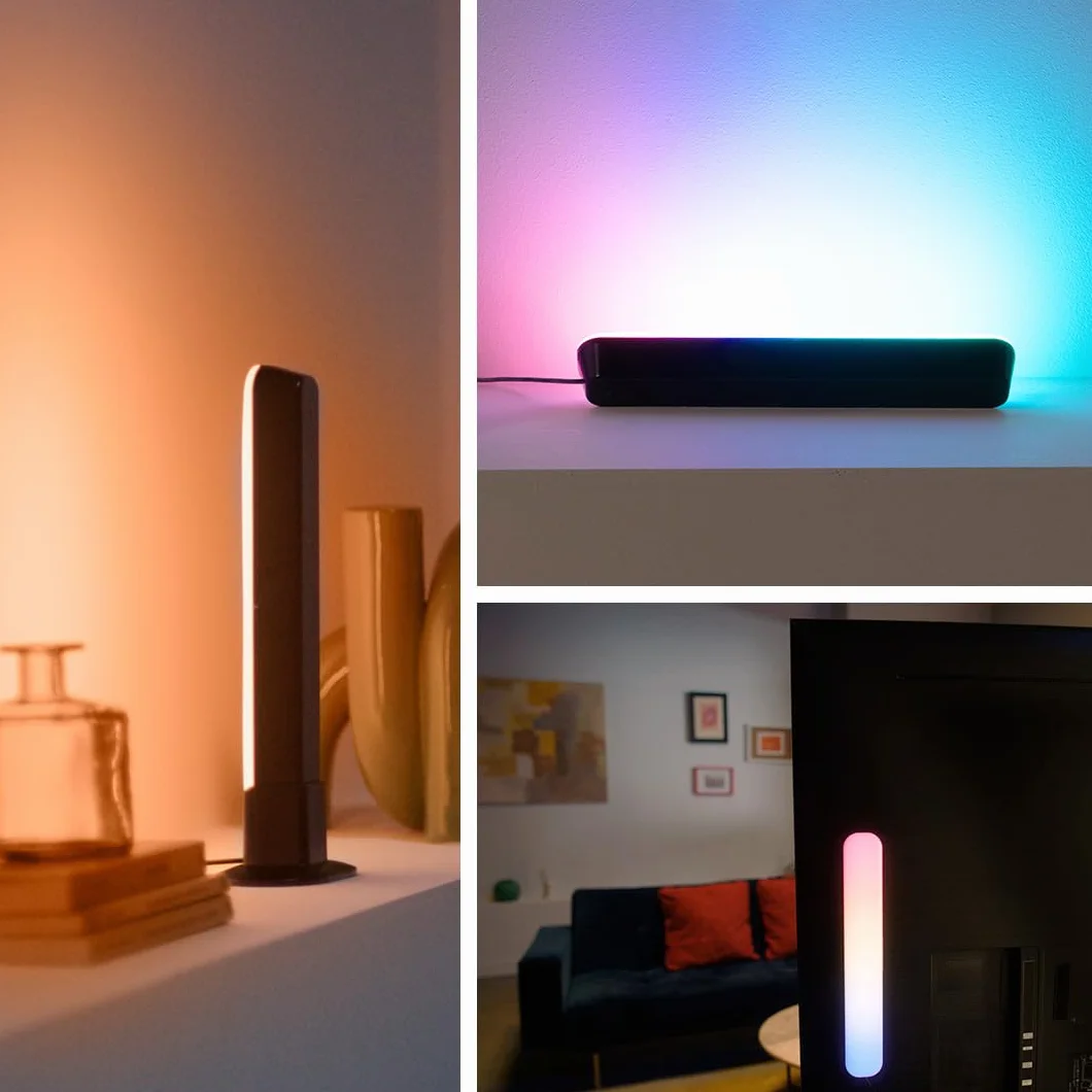 WiZ Barras de Luz Gradient RGBIC WiFi Control App Voz Google Home Alexa HomeKit