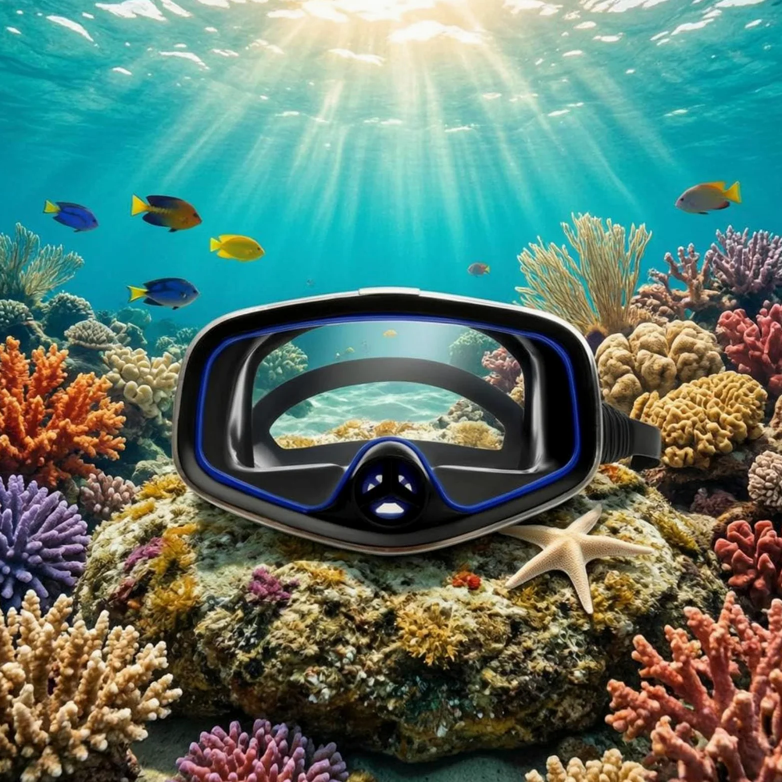 Gafas de Natación para Adulto Máscara Visor de Buceo Antivaho Lente de Vidrio Templado Correa Ajustable Sello Ergonómico Aptas para Esnórquel Natación Entrenamiento en Piscina